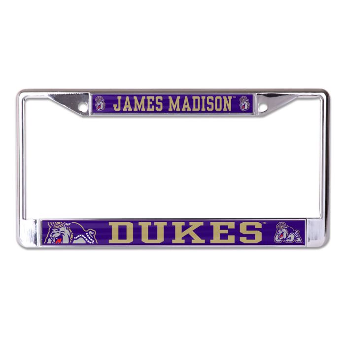 James Madison Dukes MEGA Lic Plt Frame S/L Printed - Sports Collectibles, Sports Memorabilia, Sports Fan Shop, Sports Gifts