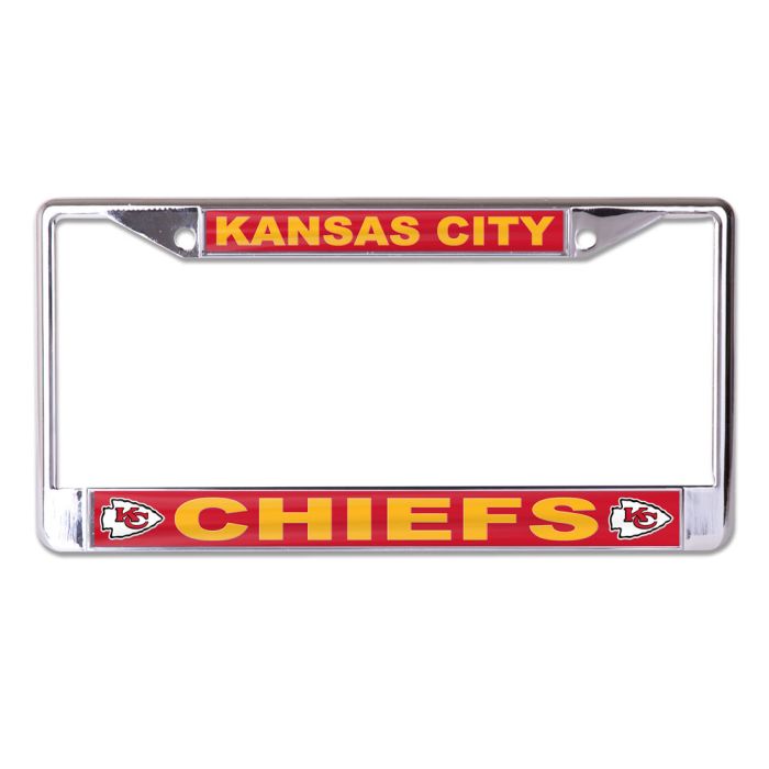 Kansas City Chiefs Lic Plt Frame S/L Printed - Sports Collectibles, Sports Memorabilia, Sports Fan Shop, Sports Gifts