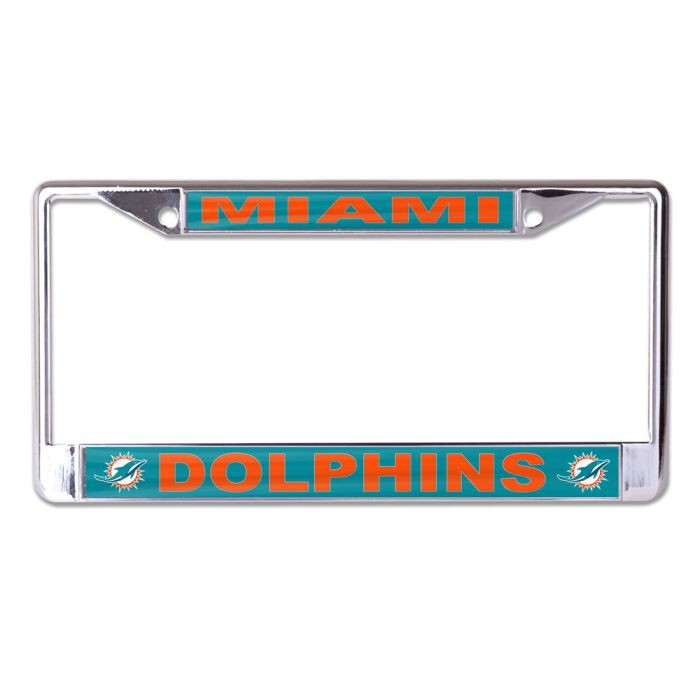 Miami Dolphins Lic Plt Frame S/L Printed - Sports Collectibles, Sports Memorabilia, Sports Fan Shop, Sports Gifts