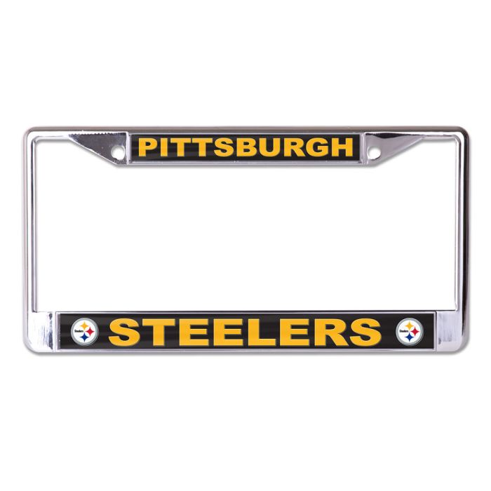 Pittsburgh Steelers Lic Plt Frame S/L Printed - Sports Collectibles, Sports Memorabilia, Sports Fan Shop, Sports Gifts