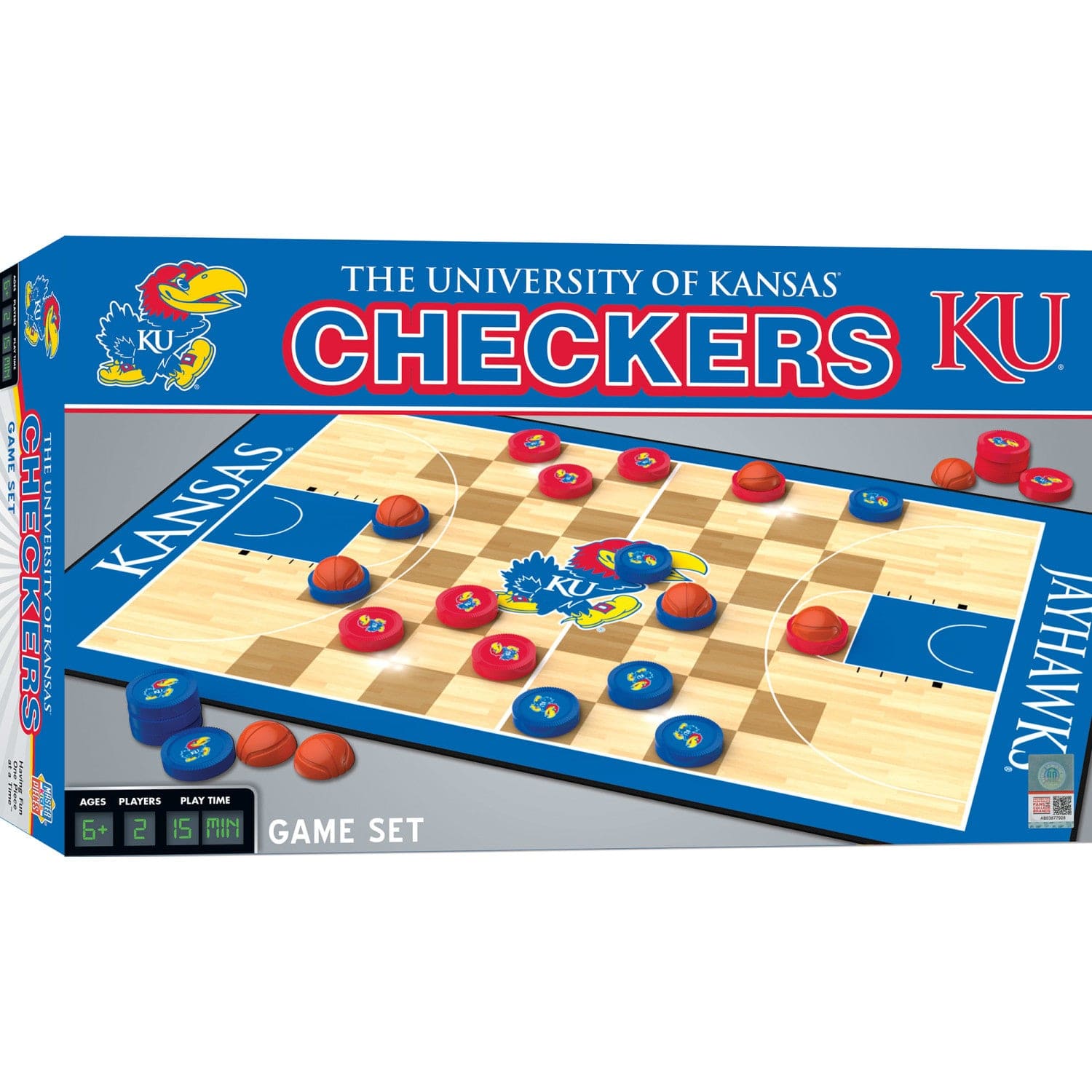 Kansas Jayhawks Checkers Game - Sports Gifts, Sports Memorabilia, Sports Collectibles, Fan Shop