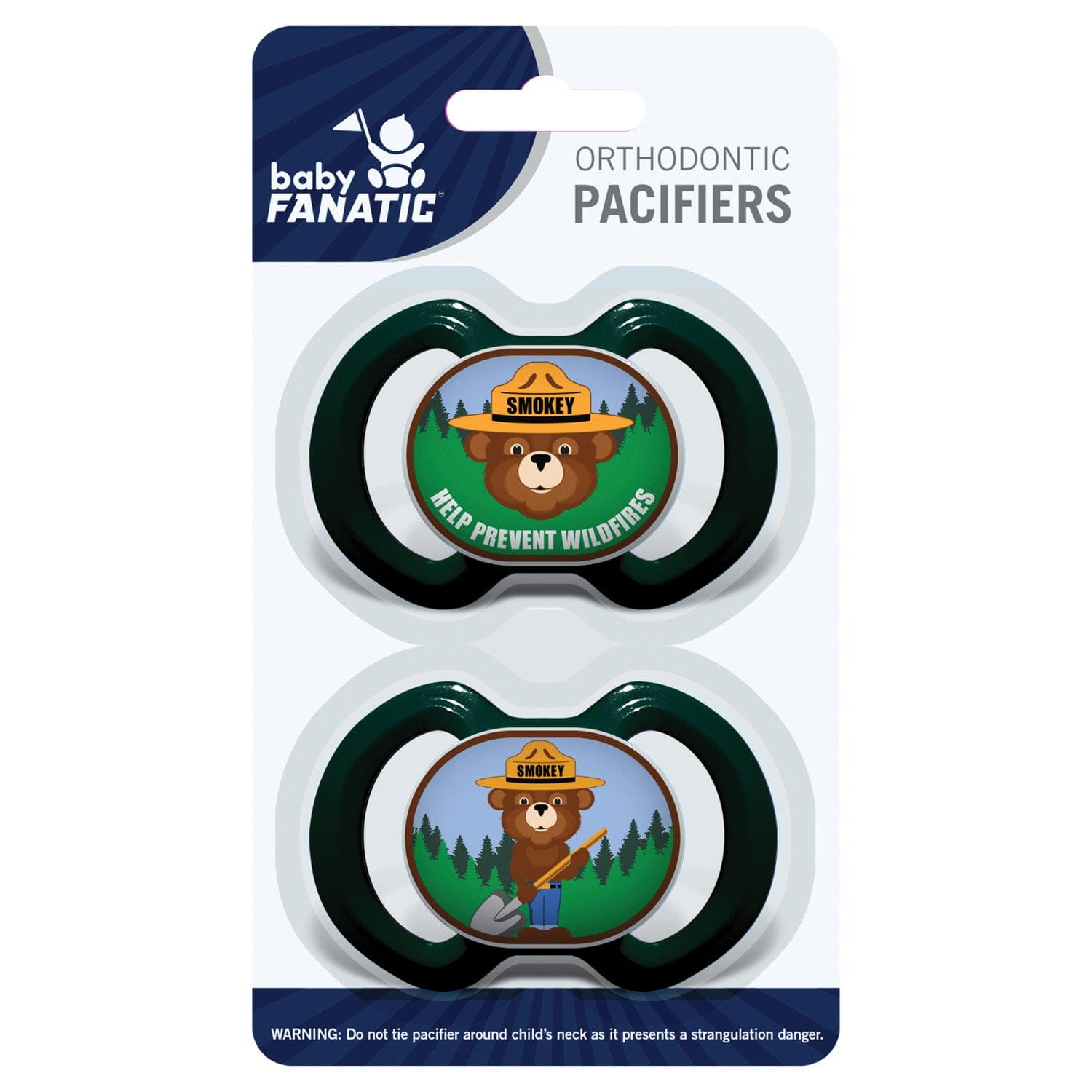 Smokey Bear Pacifier 2-Pack: Keep Calm and Carry On - Sports Gifts, Sports Memorabilia, Sports Collectibles, Fan Shop