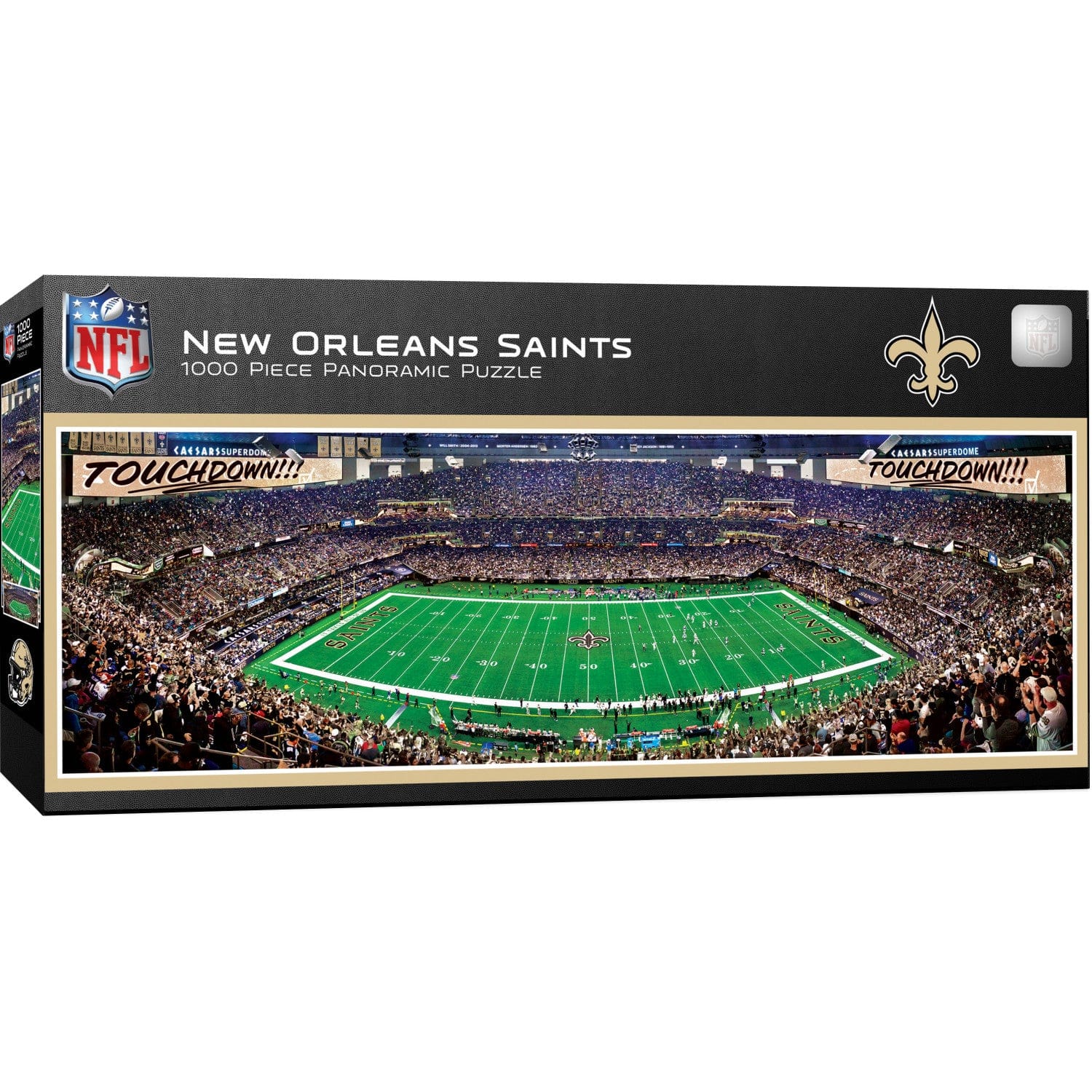 New Orleans Saints 1000 Piece Panoramic Jigsaw Puzzle - Sports Gifts, Sports Memorabilia, Sports Collectibles, Fan Shop