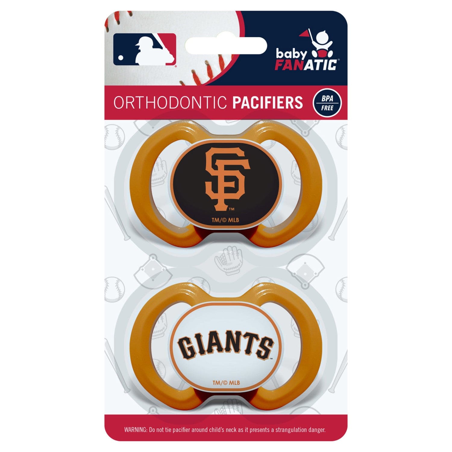 San Francisco Giants Pacifier 2-Pack: Perfect for Little Fans - Sports Gifts, Sports Memorabilia, Sports Collectibles, Fan Shop