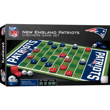 MasterPieces - New England Patriots Checkers - Sports Gifts, Sports Memorabilia, Sports Collectibles, Fan Shop