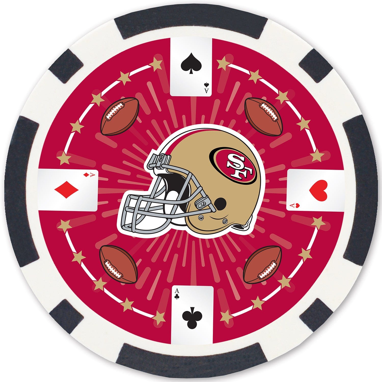 San Francisco 49ers 100 Piece Poker Chip Set