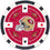 San Francisco 49ers 100 Piece Poker Chip Set