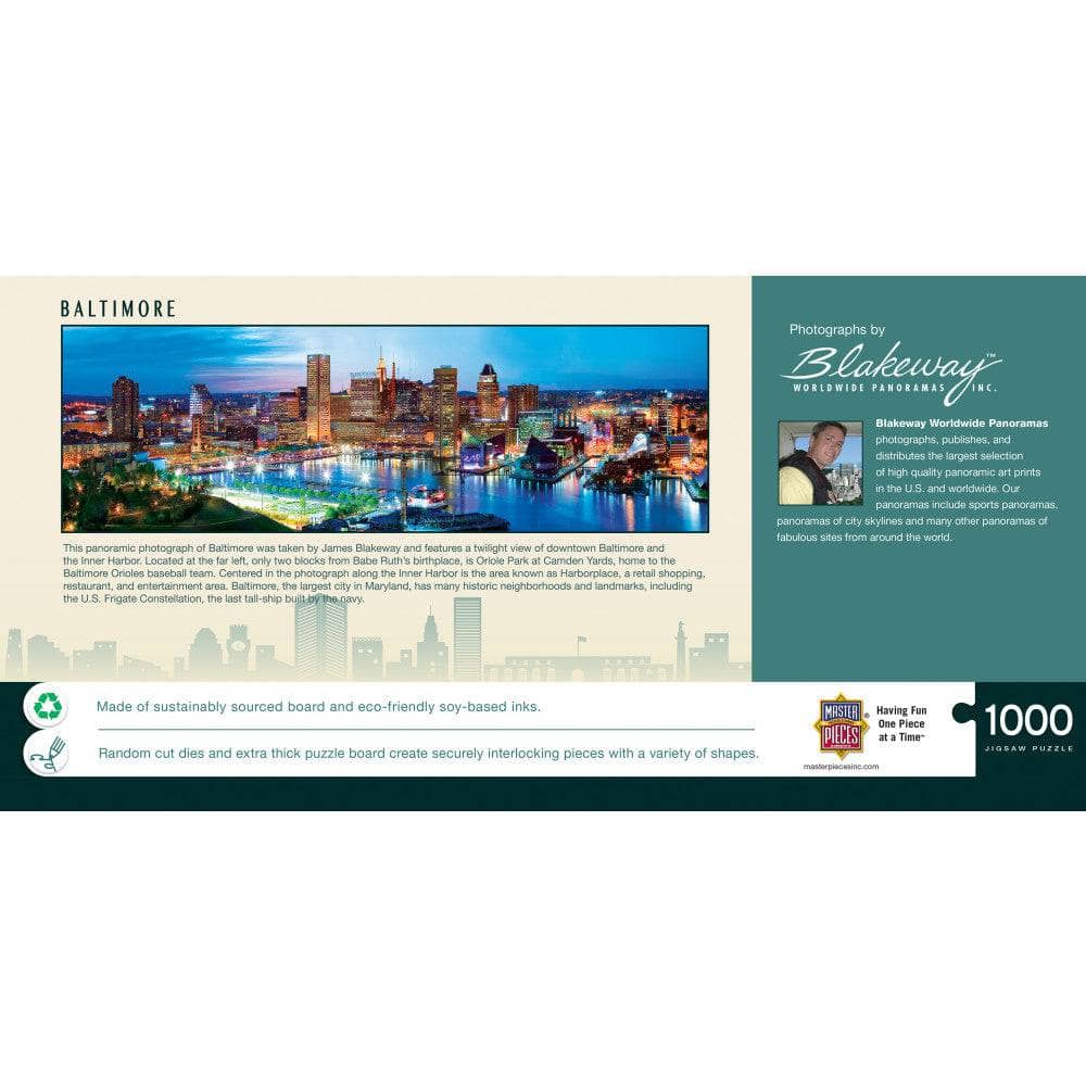 Baltimore, Maryland Panoramic 1000 Piece Jigsaw Puzzle