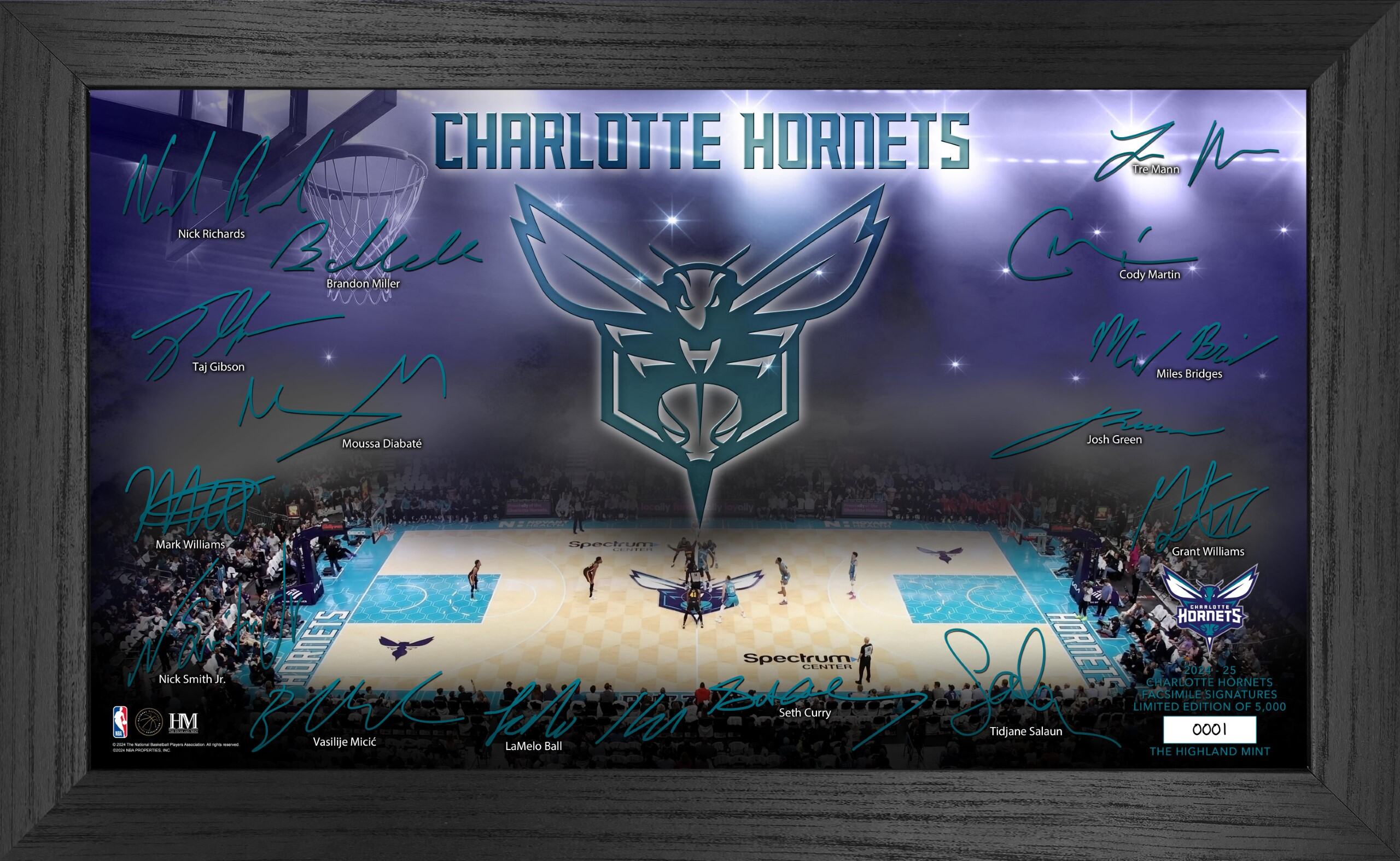 Charlotte Hornets 2024-25 Signature Court - Sports Collectibles, Sports Memorabilia, Sports Fan Shop, Sports Gifts