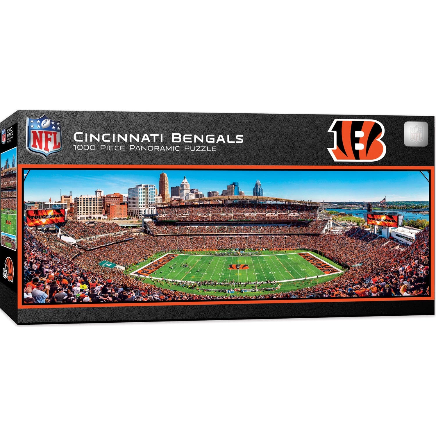 Cincinnati Bengals 1000 Piece Panoramic Jigsaw Puzzle - Sports Gifts, Sports Memorabilia, Sports Collectibles, Fan Shop