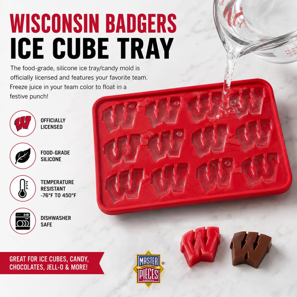 Wisconsin Badgers Silicone Ice Cube Tray