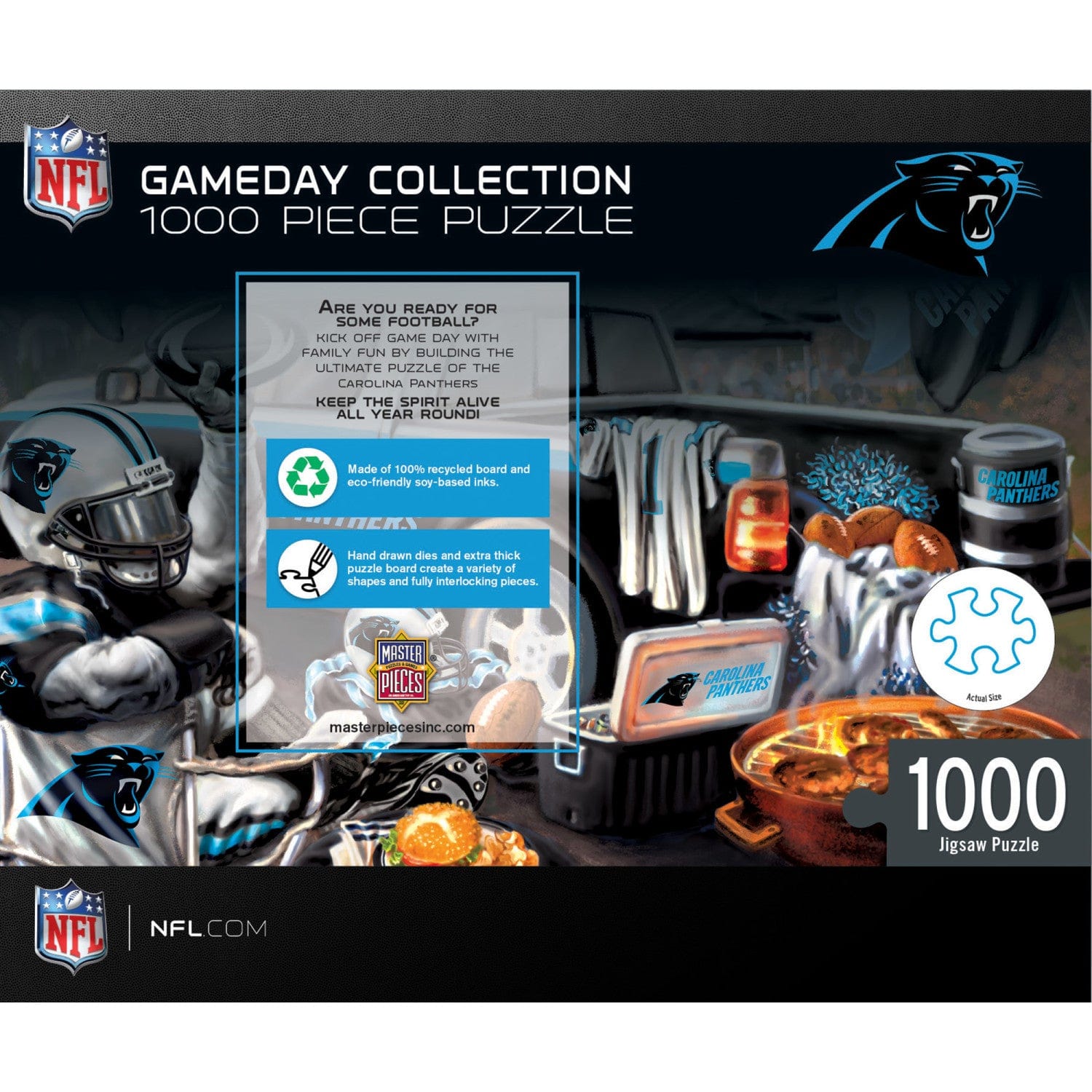 Carolina Panthers Gameday 1000 Piece Jigsaw Puzzle - Sports Gifts, Sports Memorabilia, Sports Collectibles, Fan Shop
