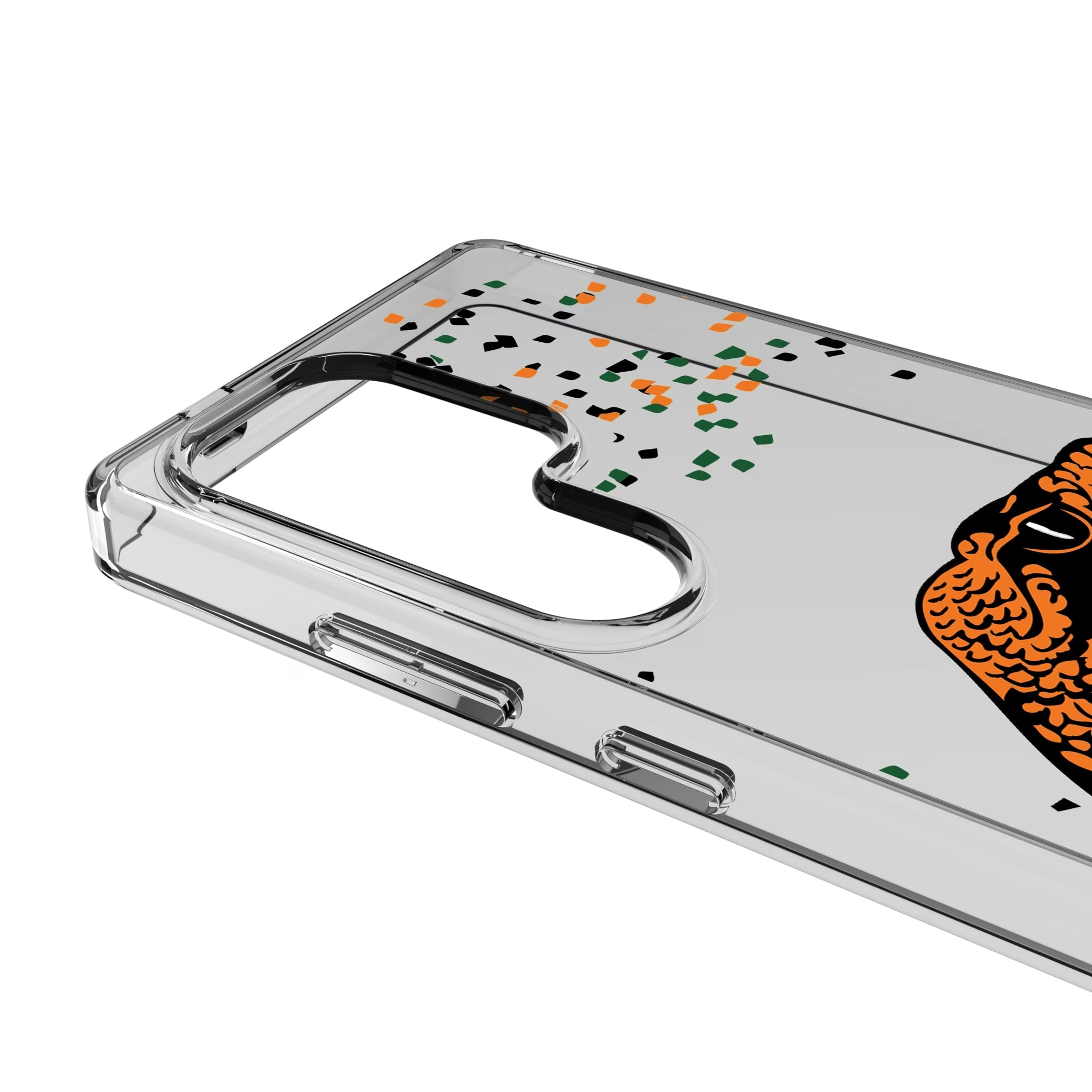 Florida A&M University Rattlers Confetti Clear Phone Case for Samsung Galaxy