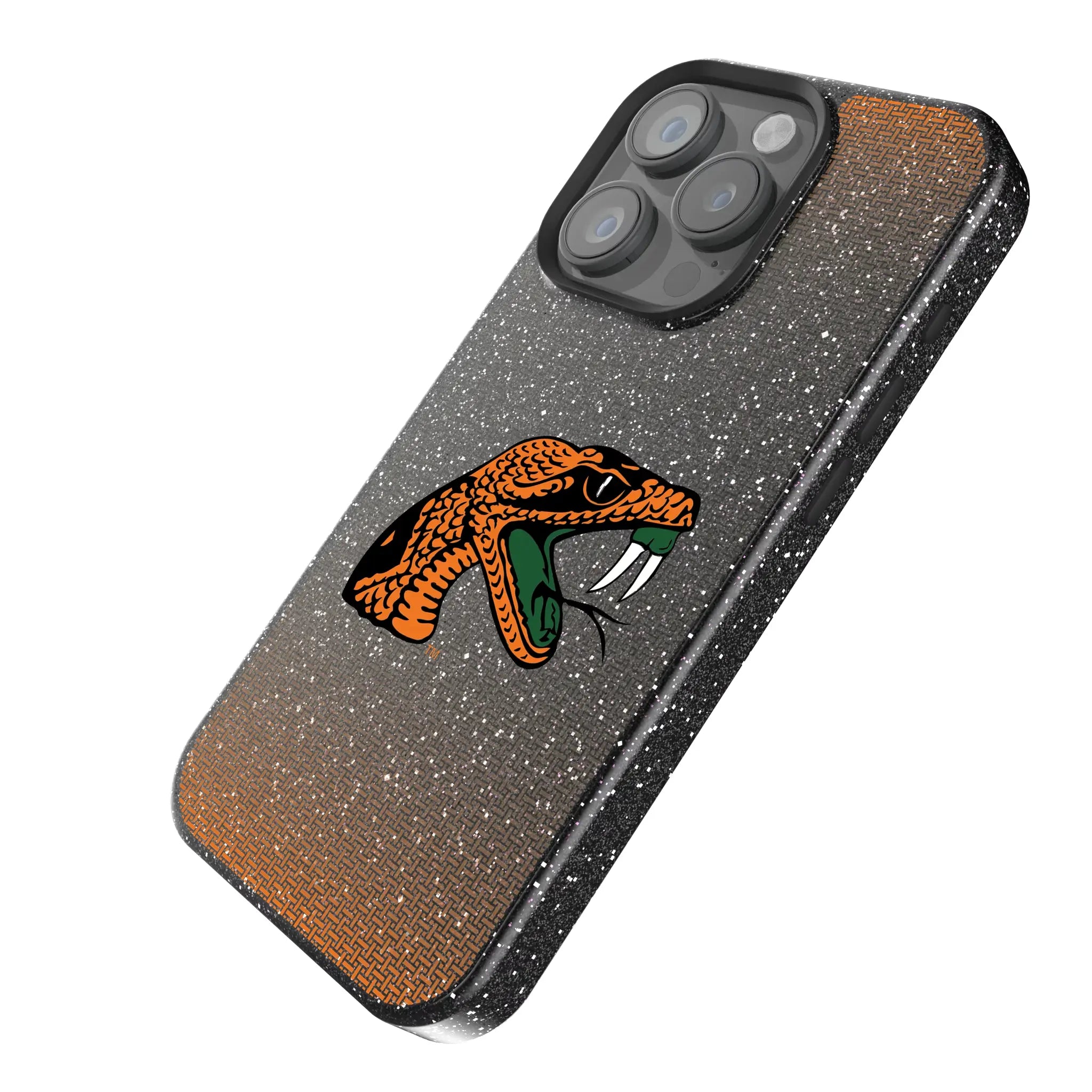 Florida A&M University Rattlers Linen Bling Phone Case for Apple iPhone
