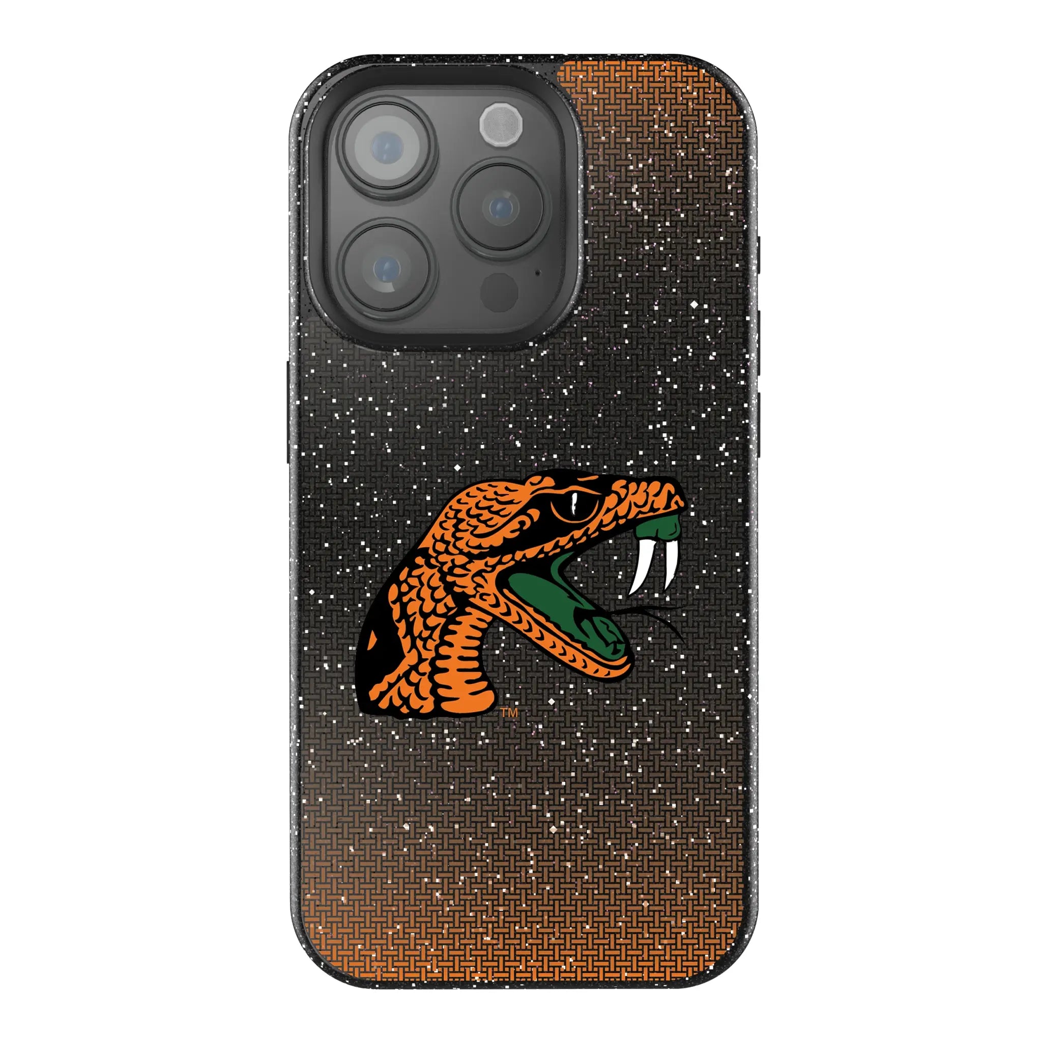 Florida A&M University Rattlers Linen Bling Phone Case for Apple iPhone