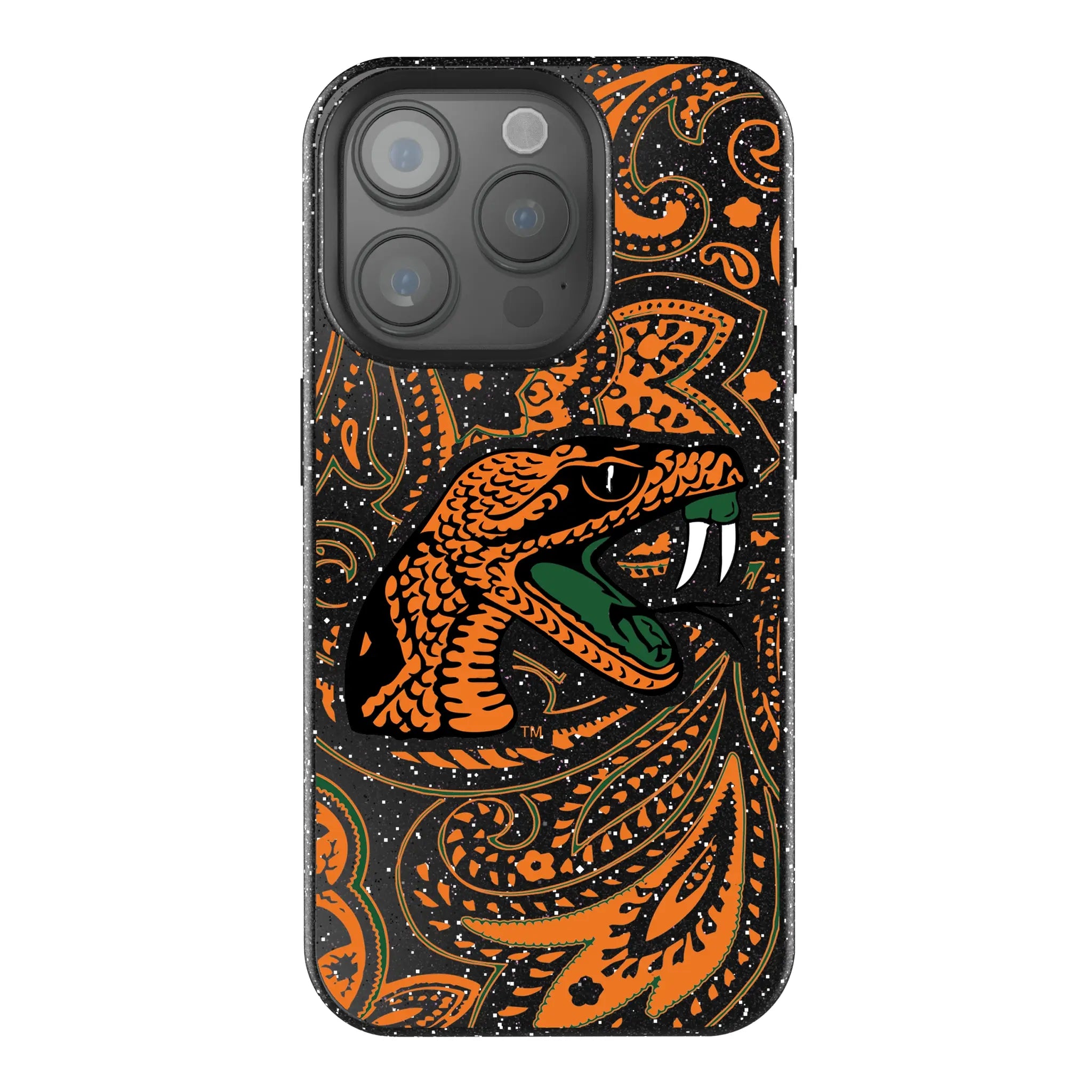 Florida A&M University Rattlers Paisley Bling Phone Case