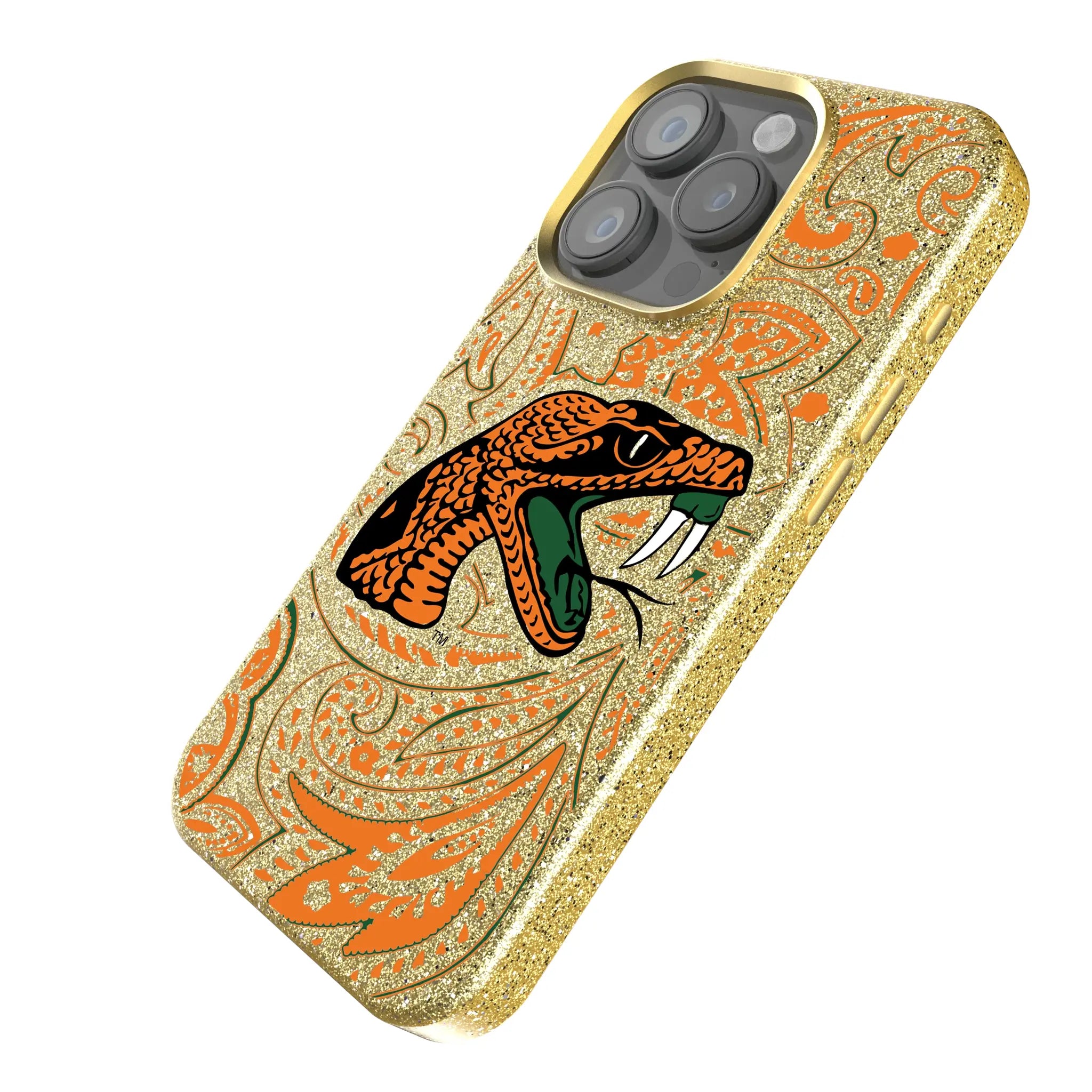 Florida A&M University Rattlers Paisley Bling Phone Case