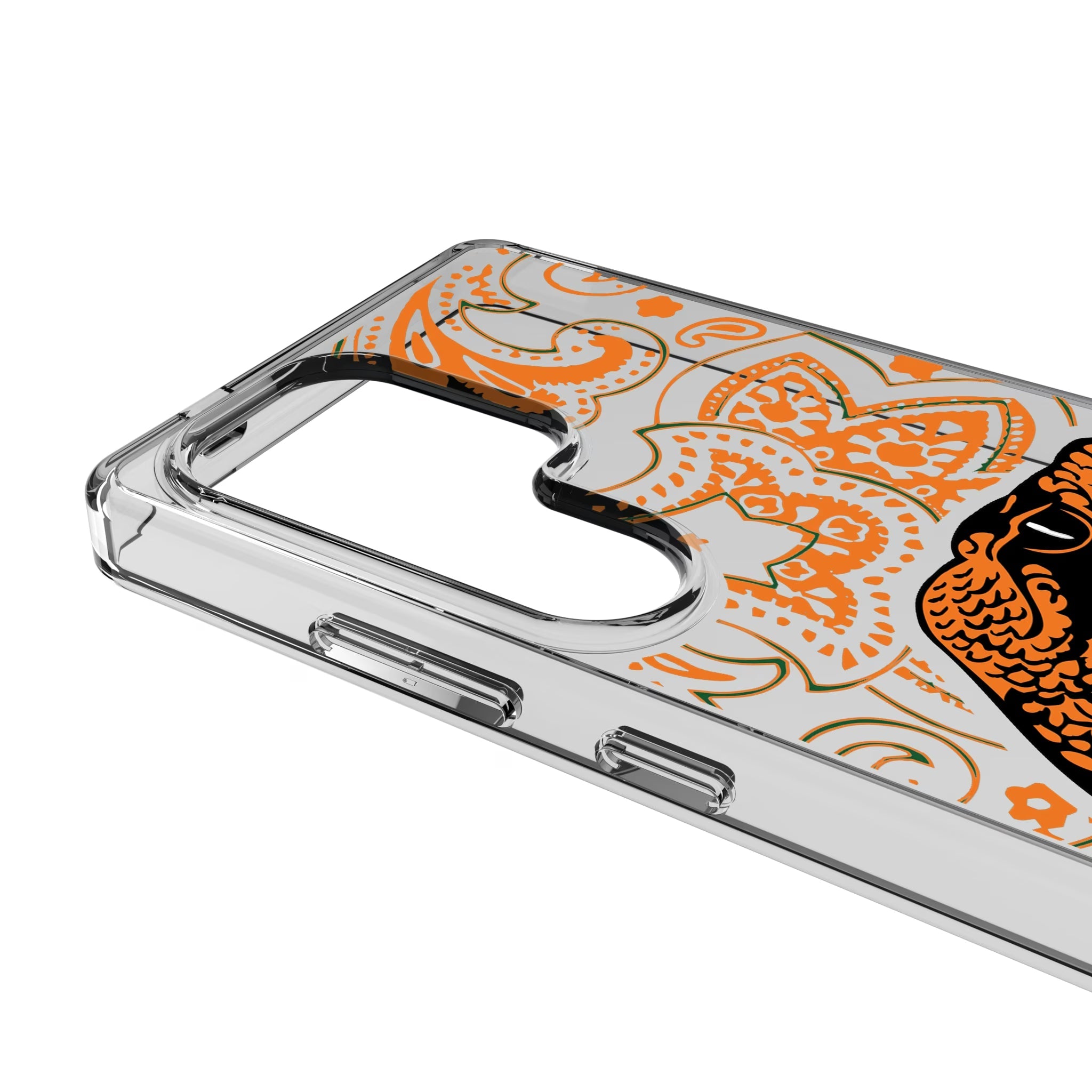 Florida A&M University Rattlers Paisley Clear Phone Case for Samsung Galaxy