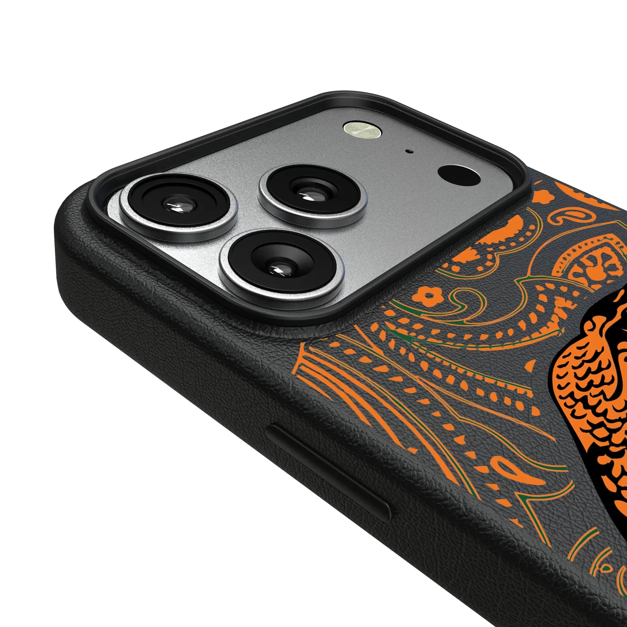 Florida A&M University Rattlers Paisley MagSafe Compatible Phone Case for Apple iPhone