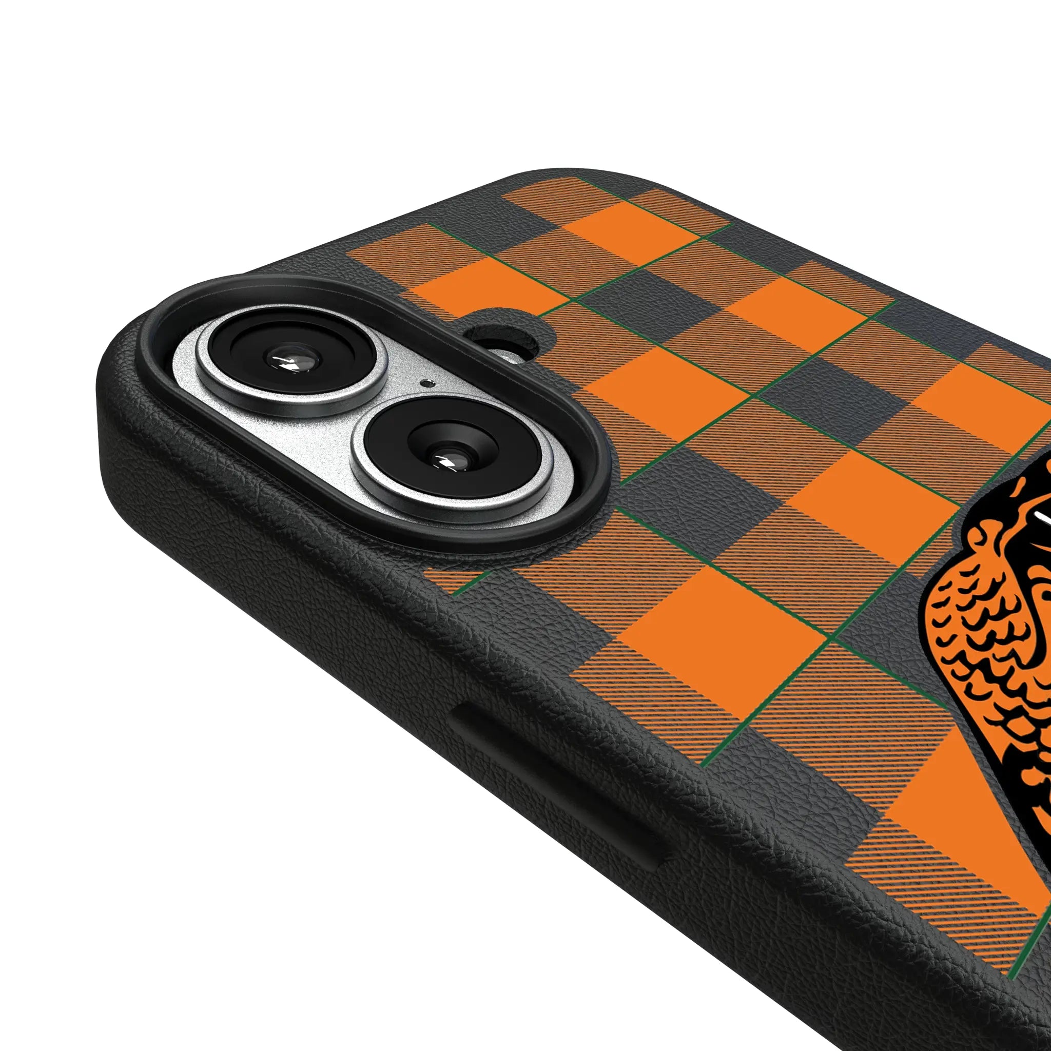 Florida A&M University Rattlers Plaid MagSafe Compatible Phone Case for Apple iPhone