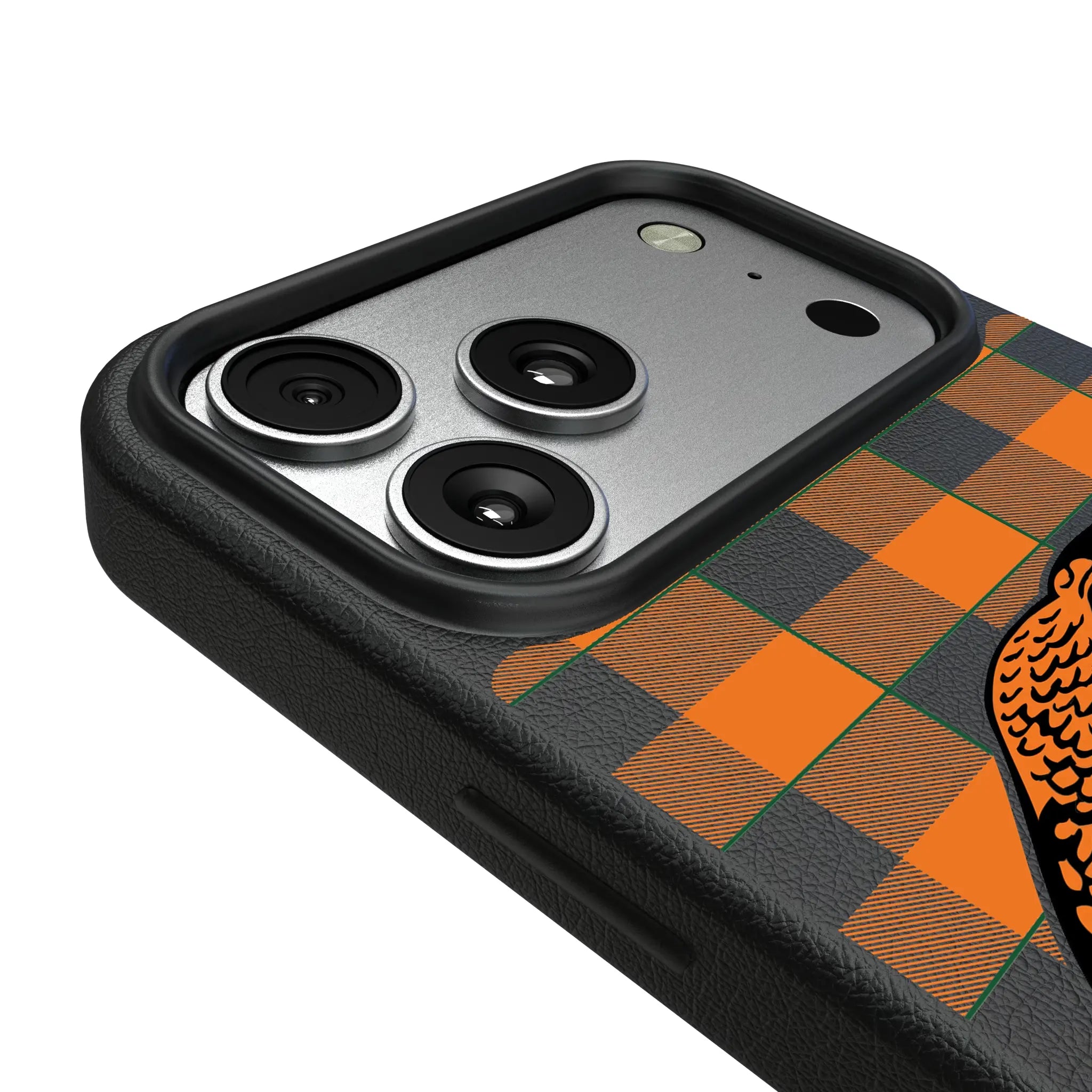 Florida A&M University Rattlers Plaid MagSafe Compatible Phone Case for Apple iPhone