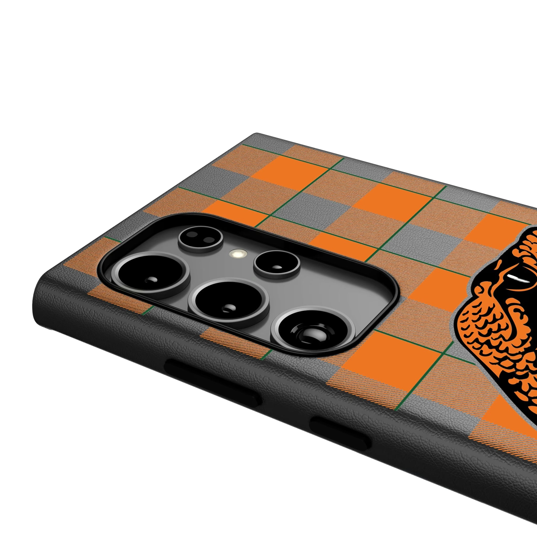 Florida A&M University Rattlers Plaid MagSafe Compatible Phone Case for Samsung Galaxy