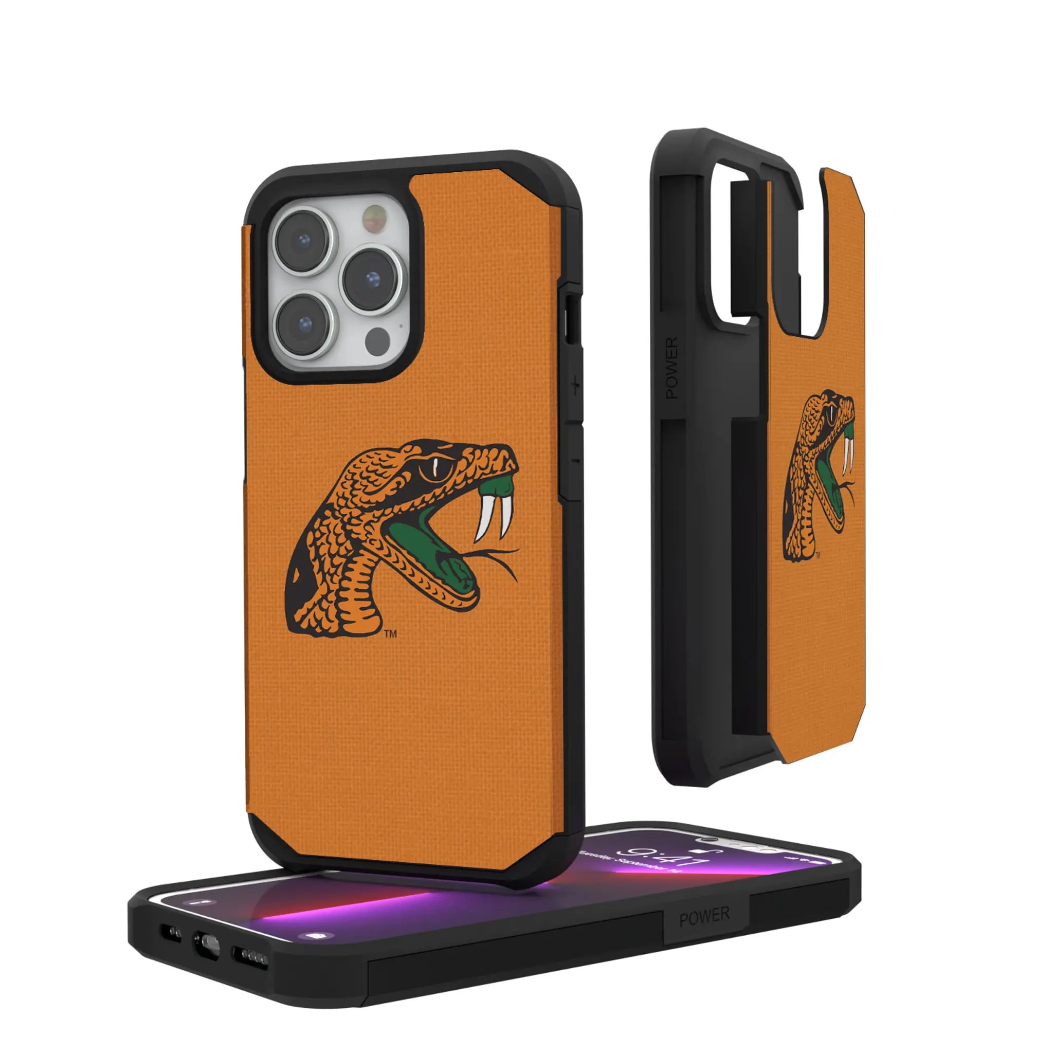 Florida A&M University Rattlers Solid Rugged Phone Case