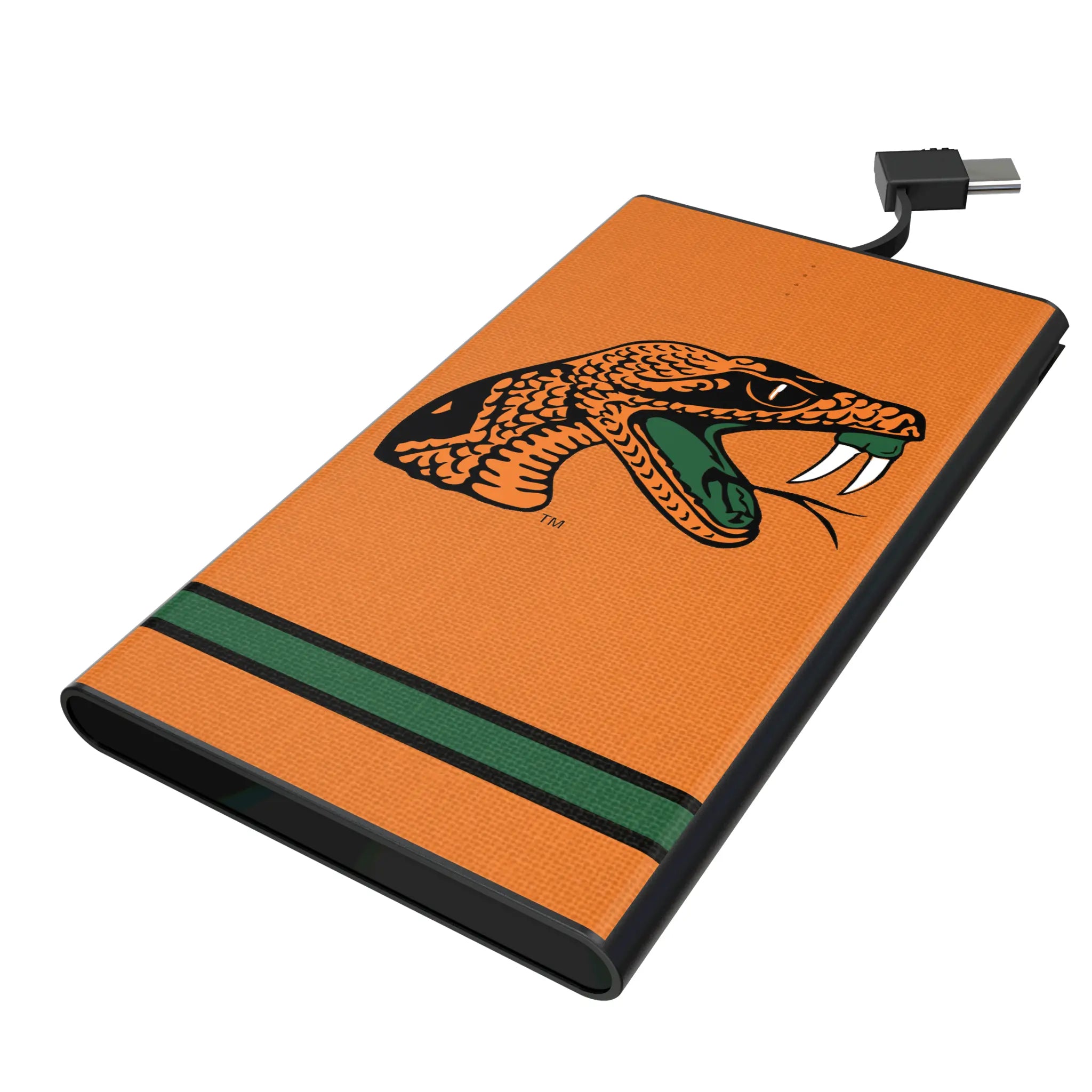 Florida A&M University Rattlers Stripe 5000mAh Flat Powerbank