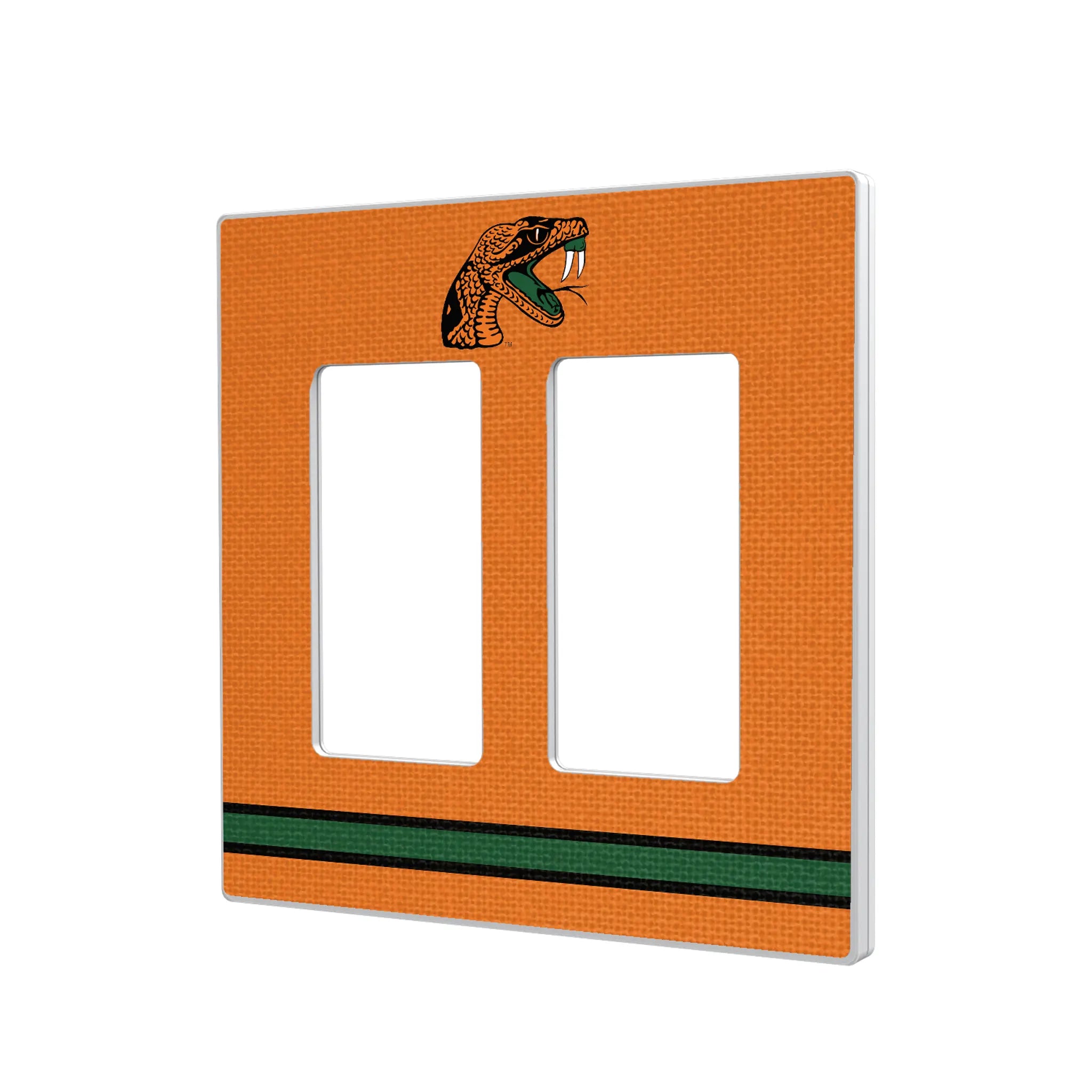 Florida A&M University Rattlers Stripe Hidden-Screw Light Switch Plate