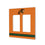 Florida A&M University Rattlers Stripe Hidden-Screw Light Switch Plate