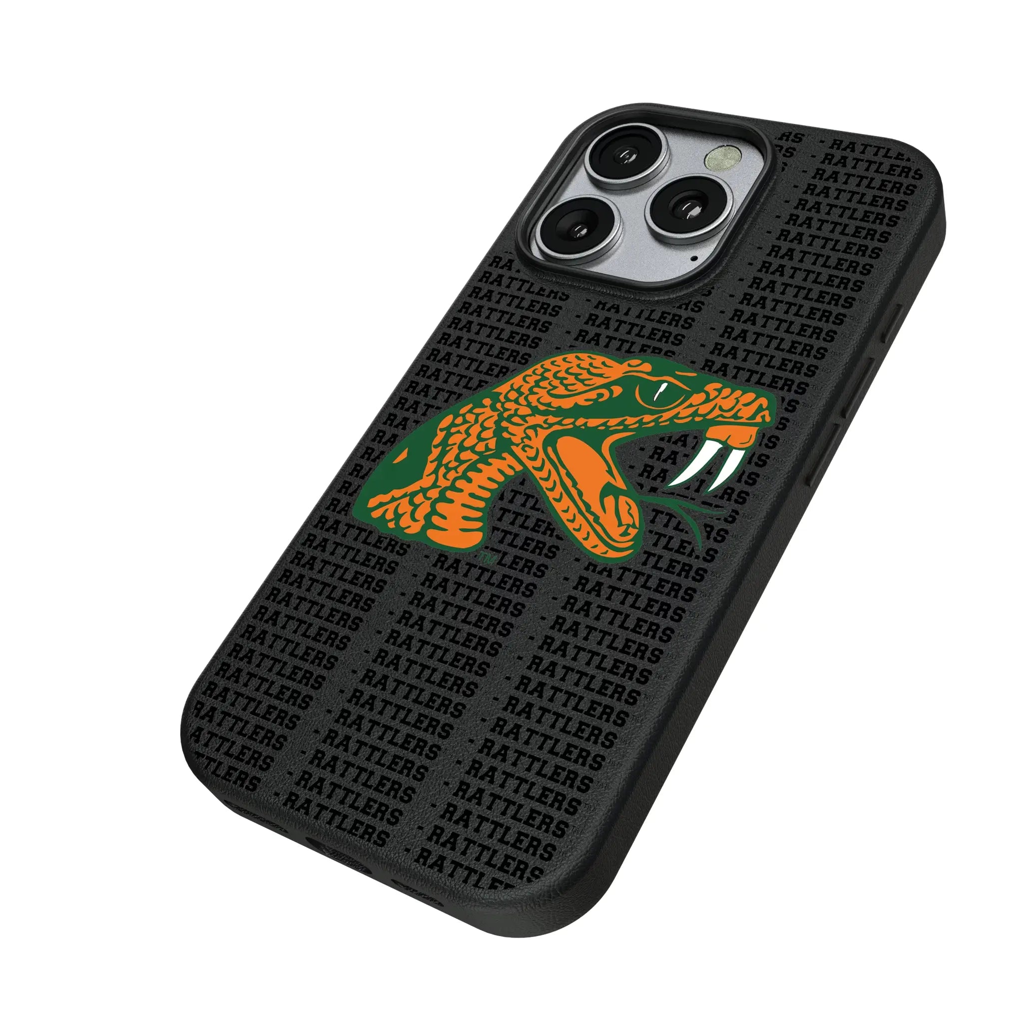 Florida A&M University Rattlers Text Backdrop MagSafe Compatible Phone Case for Apple iPhone