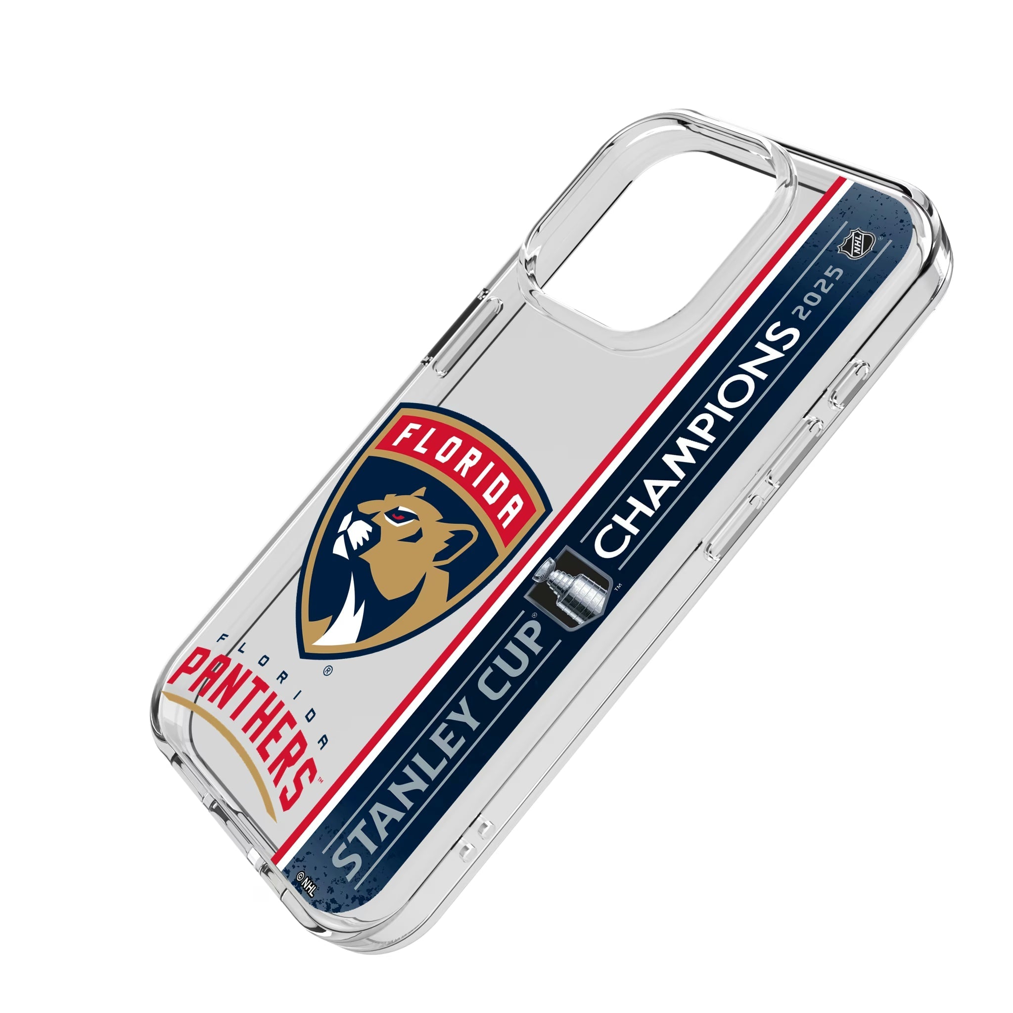 Florida Panthers 2025 Stanley Cup Clear Phone Case for Apple iPhone