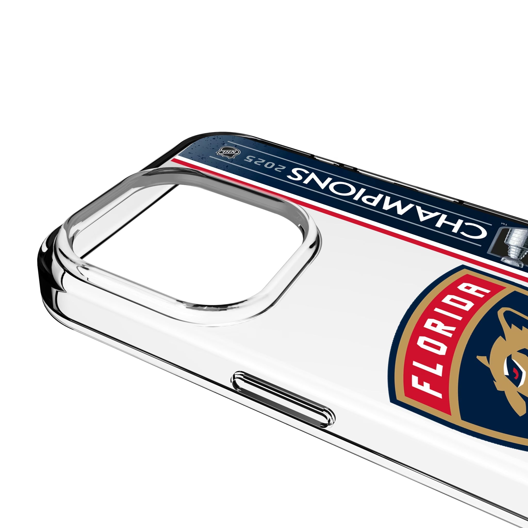 Florida Panthers 2025 Stanley Cup Clear Phone Case for Apple iPhone