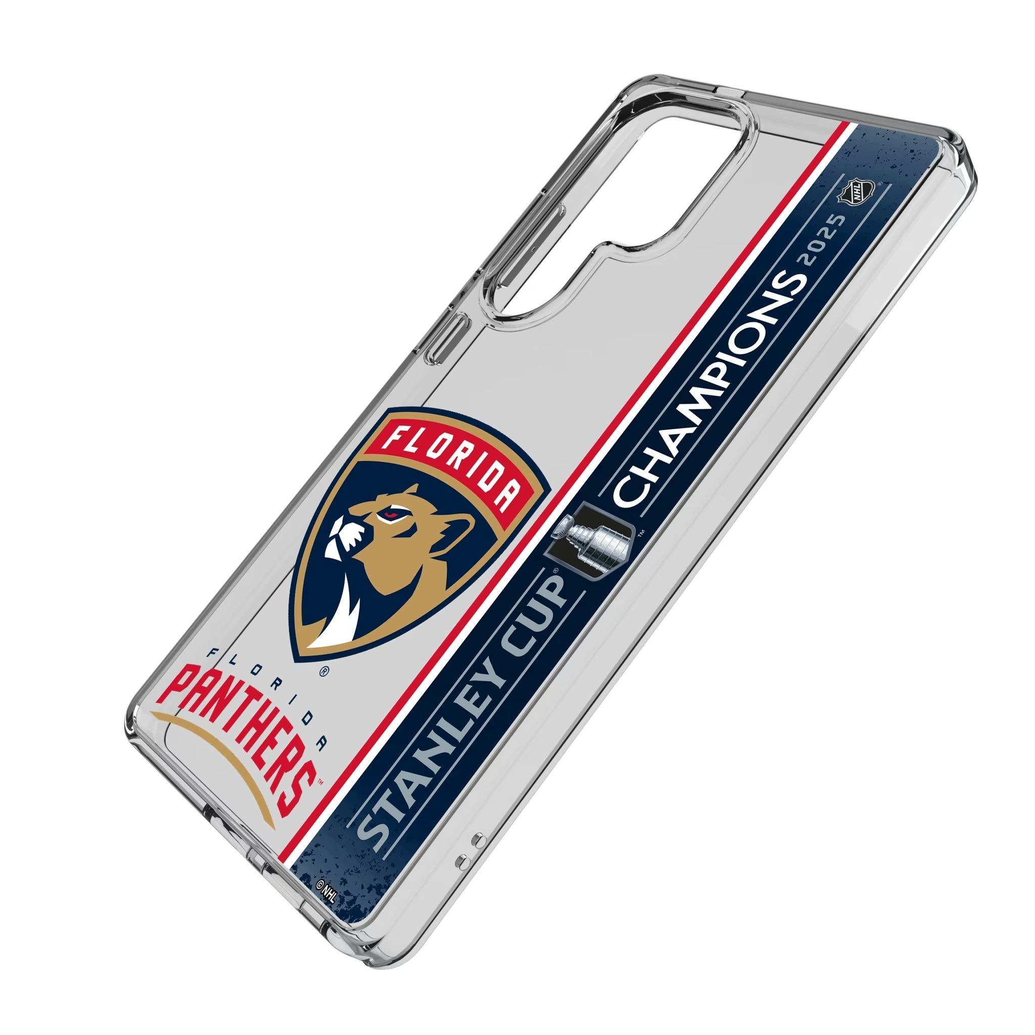 Florida Panthers 2025 Stanley Cup Clear Phone Case for Samsung Galaxy