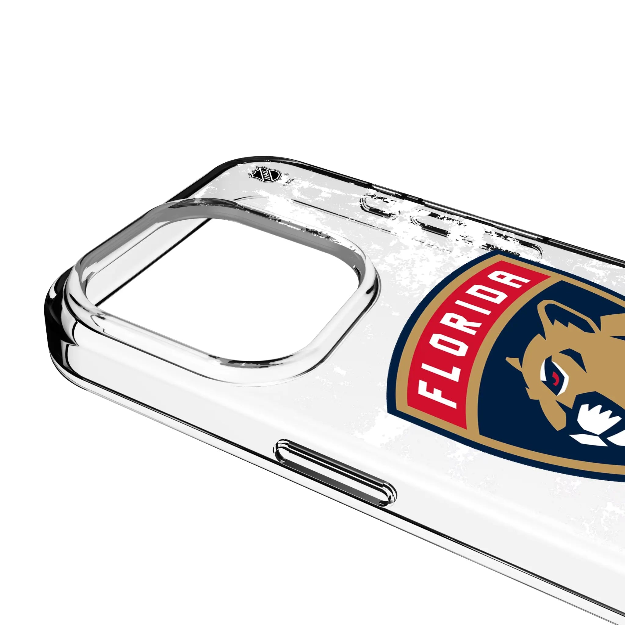 Florida Panthers Ice Stripe Clear Phone Case for Apple iPhone