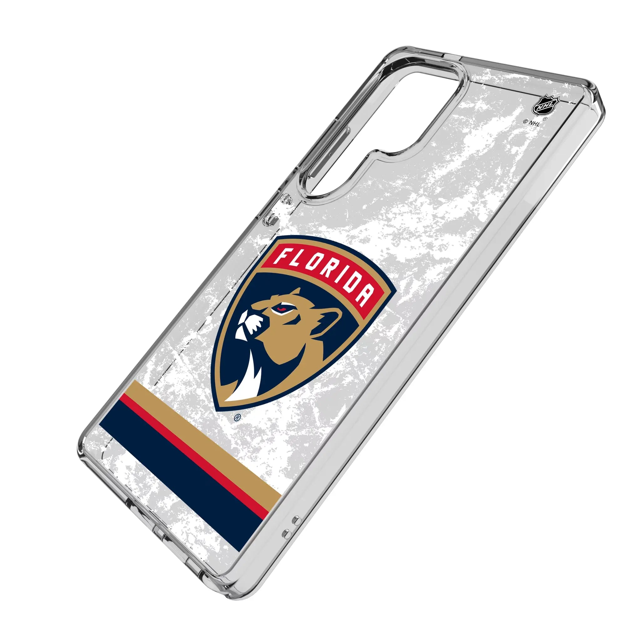 Florida Panthers Ice Stripe Clear Phone Case for Samsung Galaxy