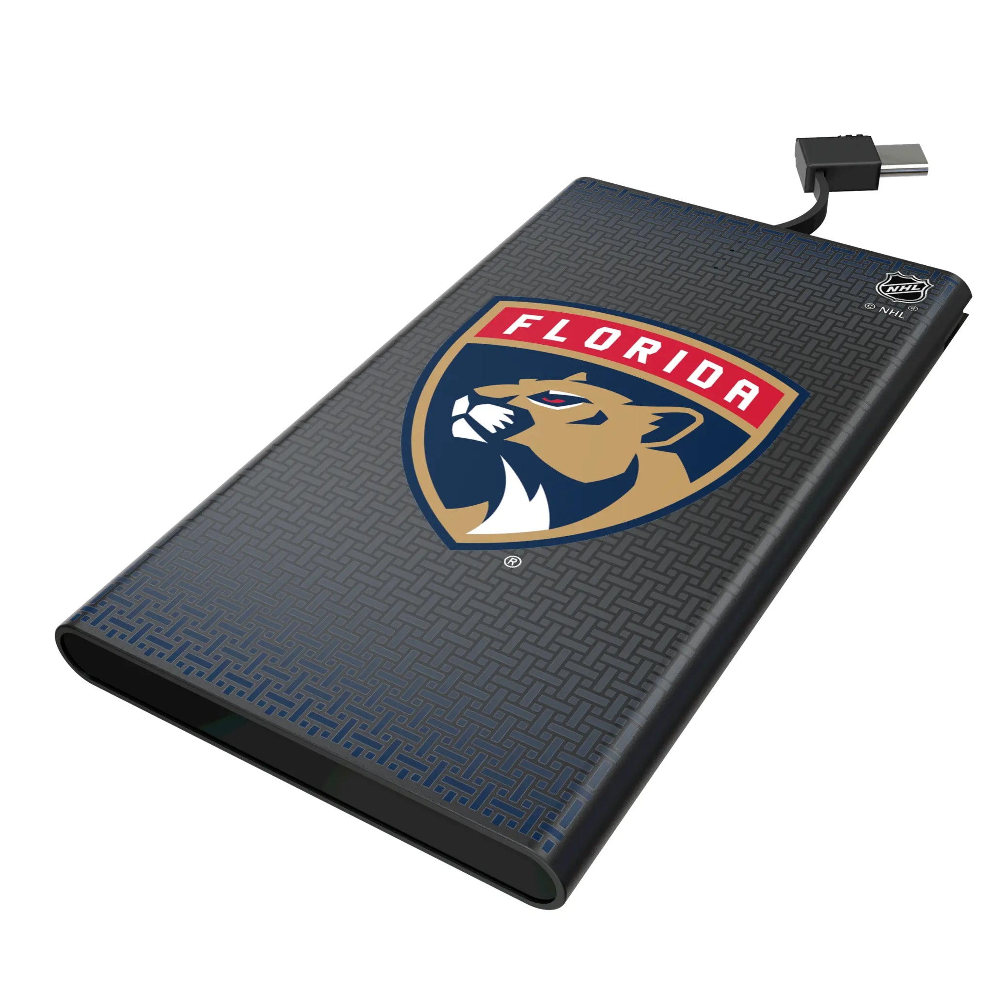 Florida Panthers Linen 5000mAh Flat Powerbank