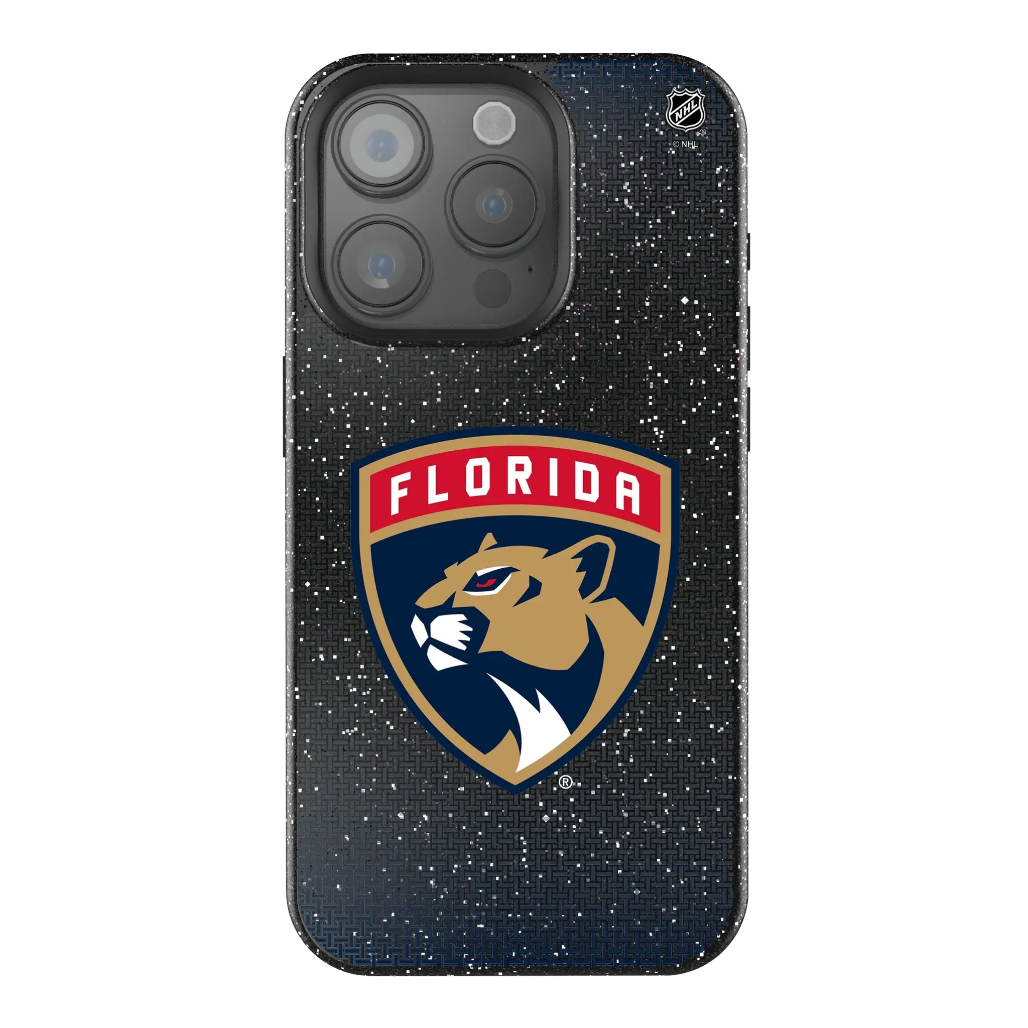 Florida Panthers Linen Bling Phone Case for Apple iPhone