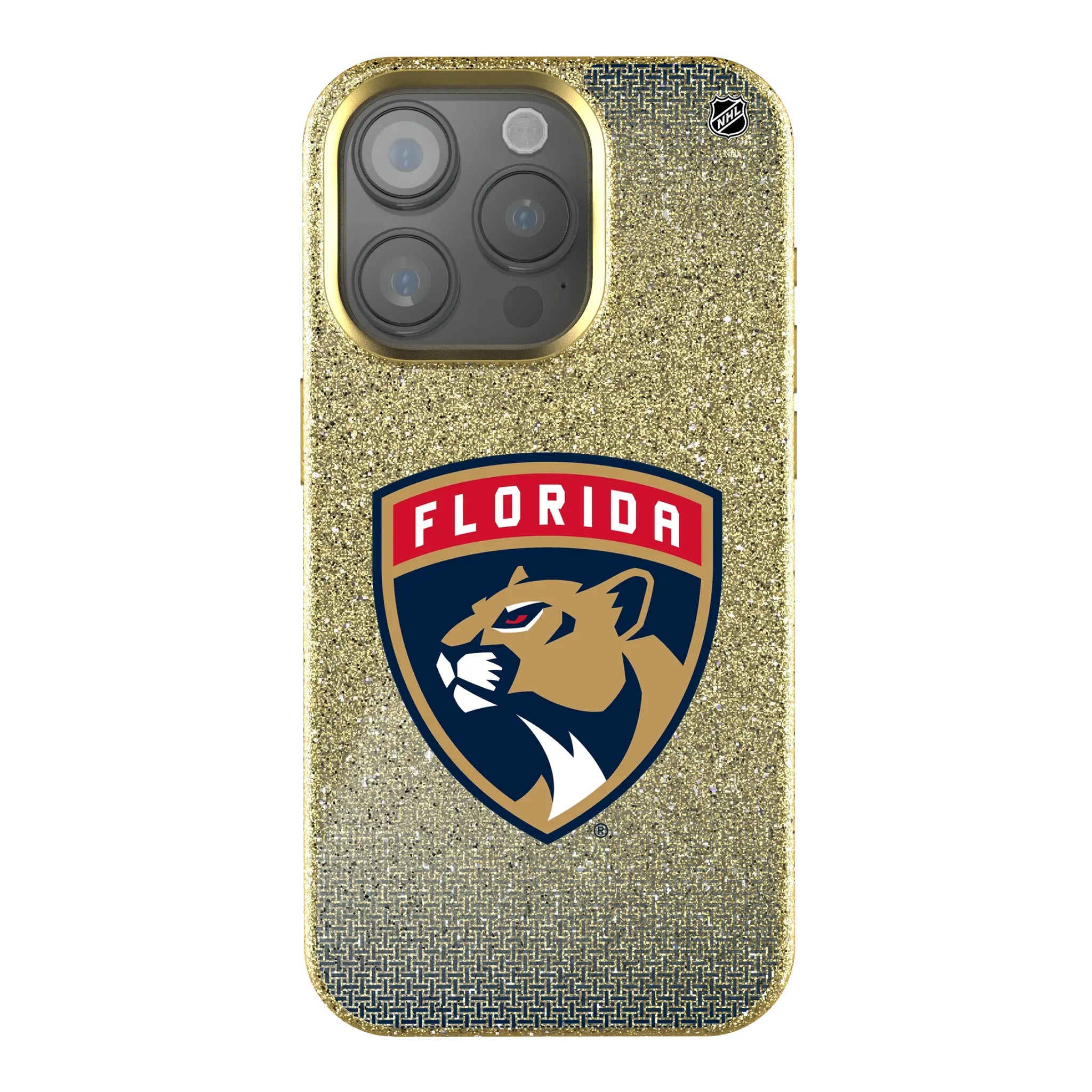 Florida Panthers Linen Bling Phone Case for Apple iPhone