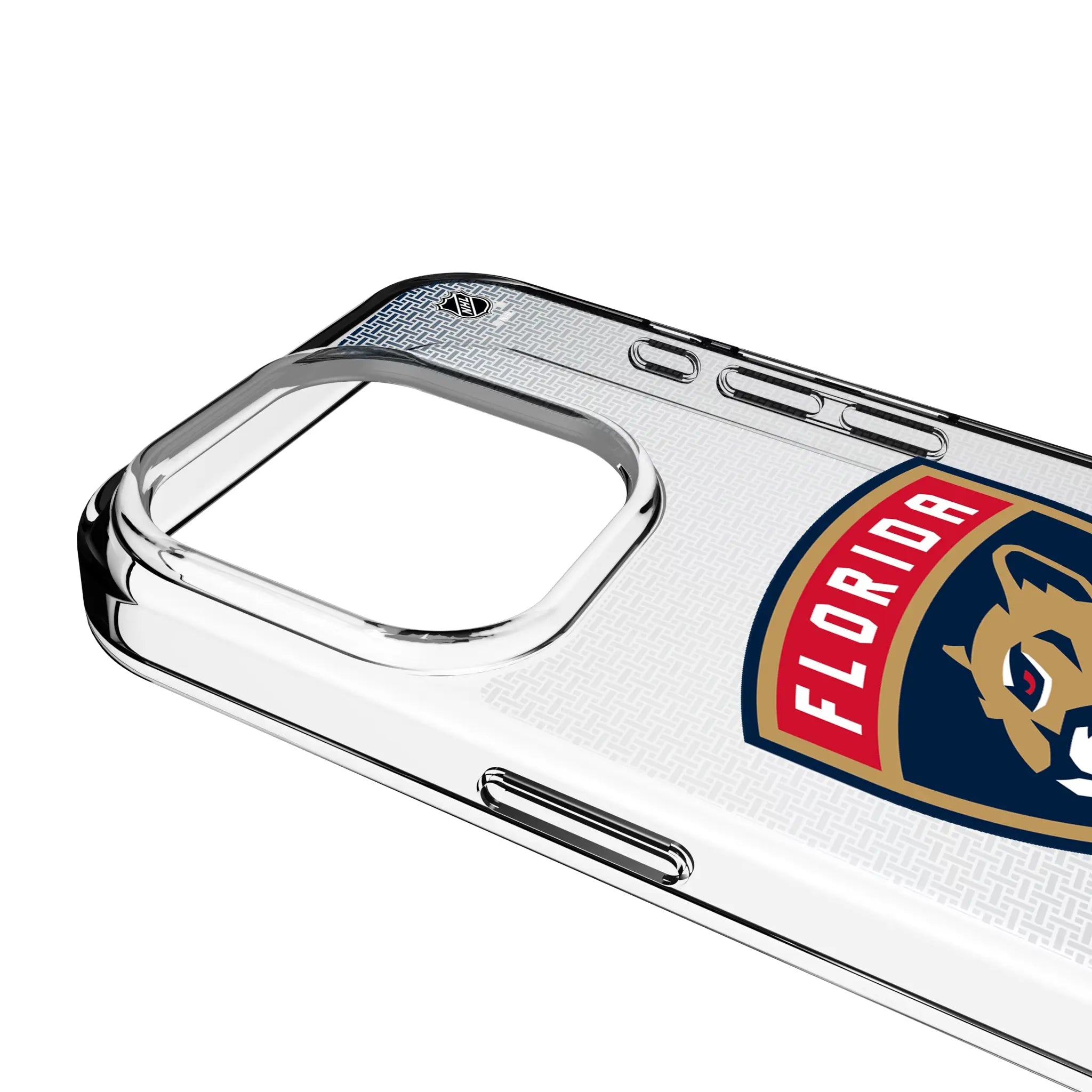 Florida Panthers Linen Clear Phone Case for Apple iPhone
