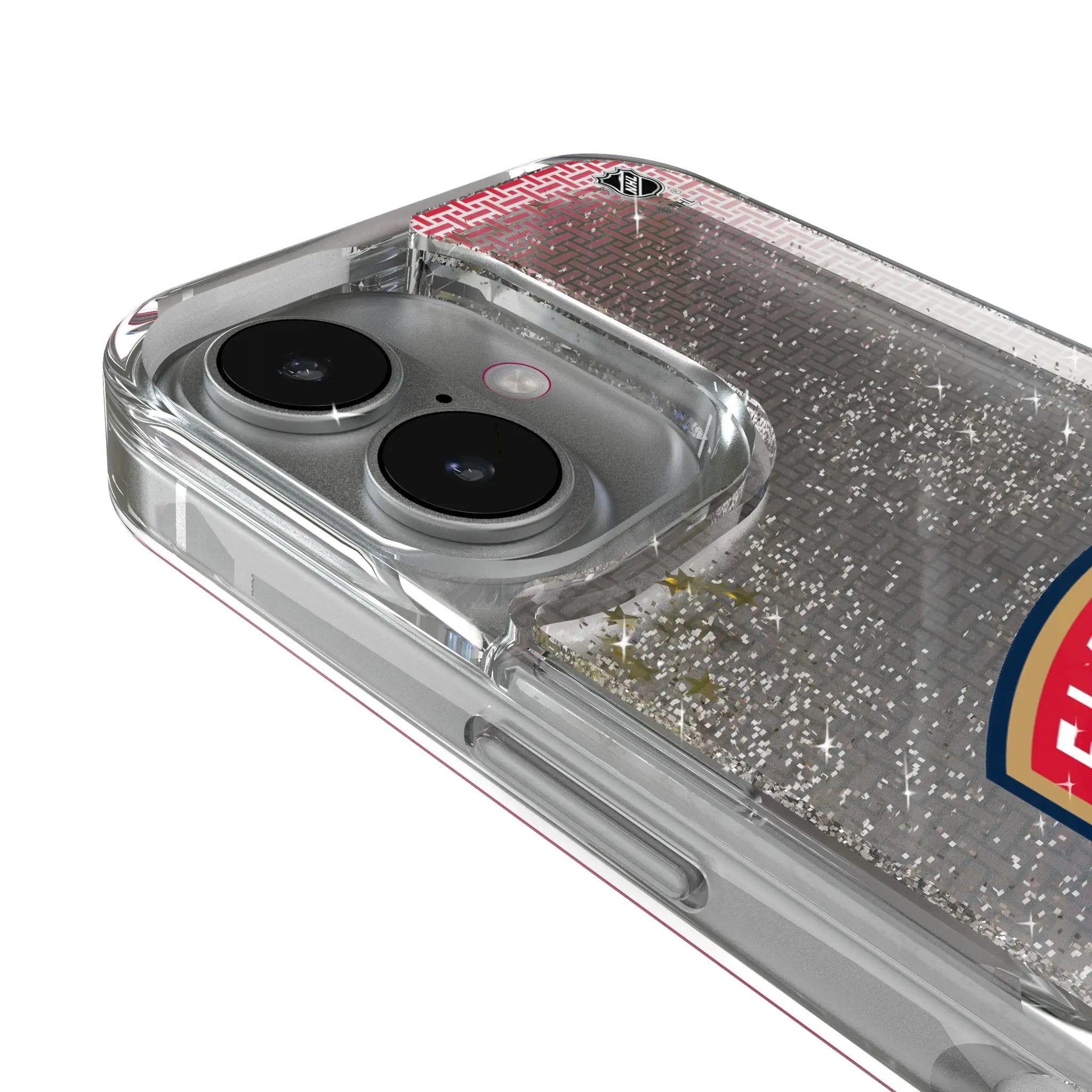 Florida Panthers Linen Glitter Phone Case