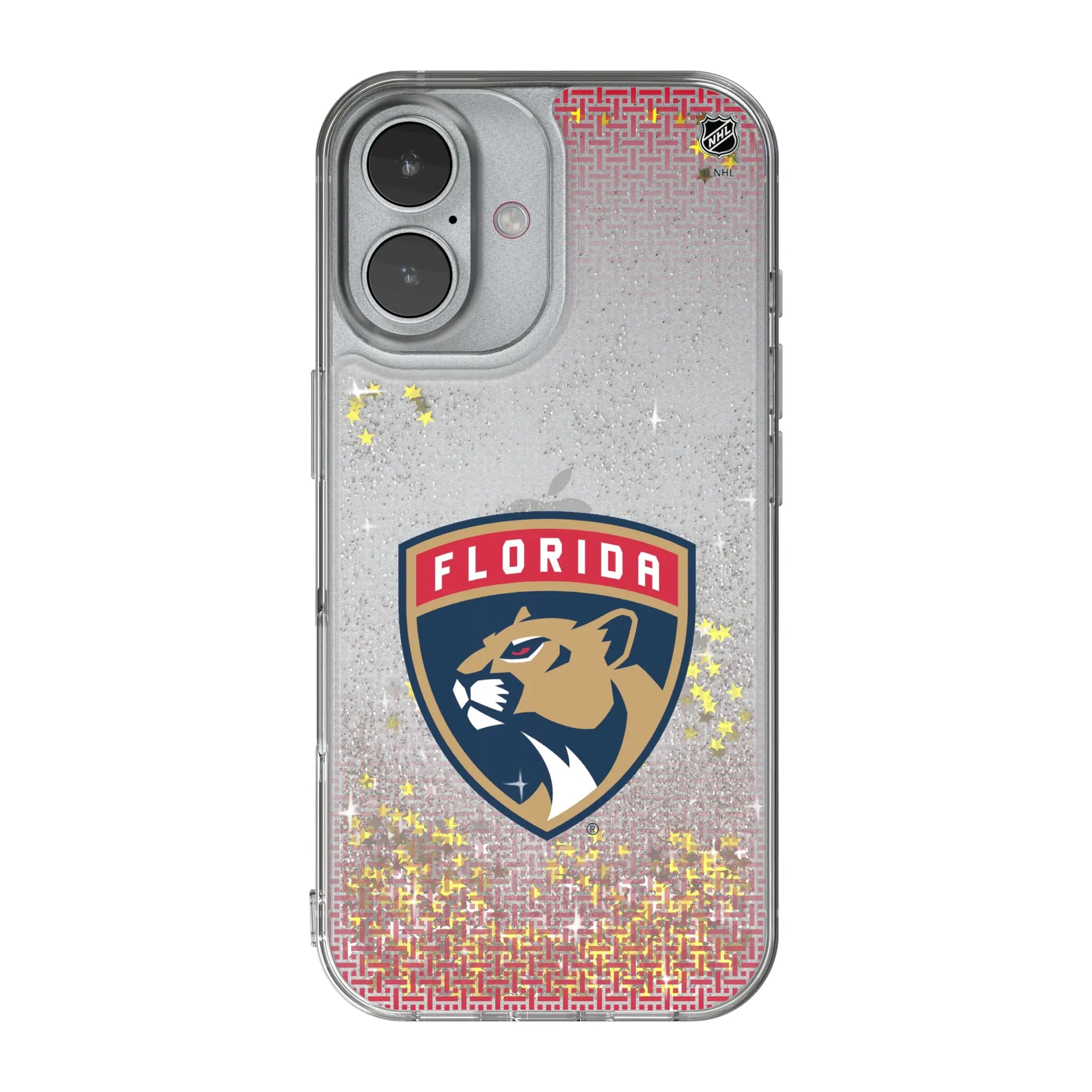 Florida Panthers Linen Glitter Phone Case