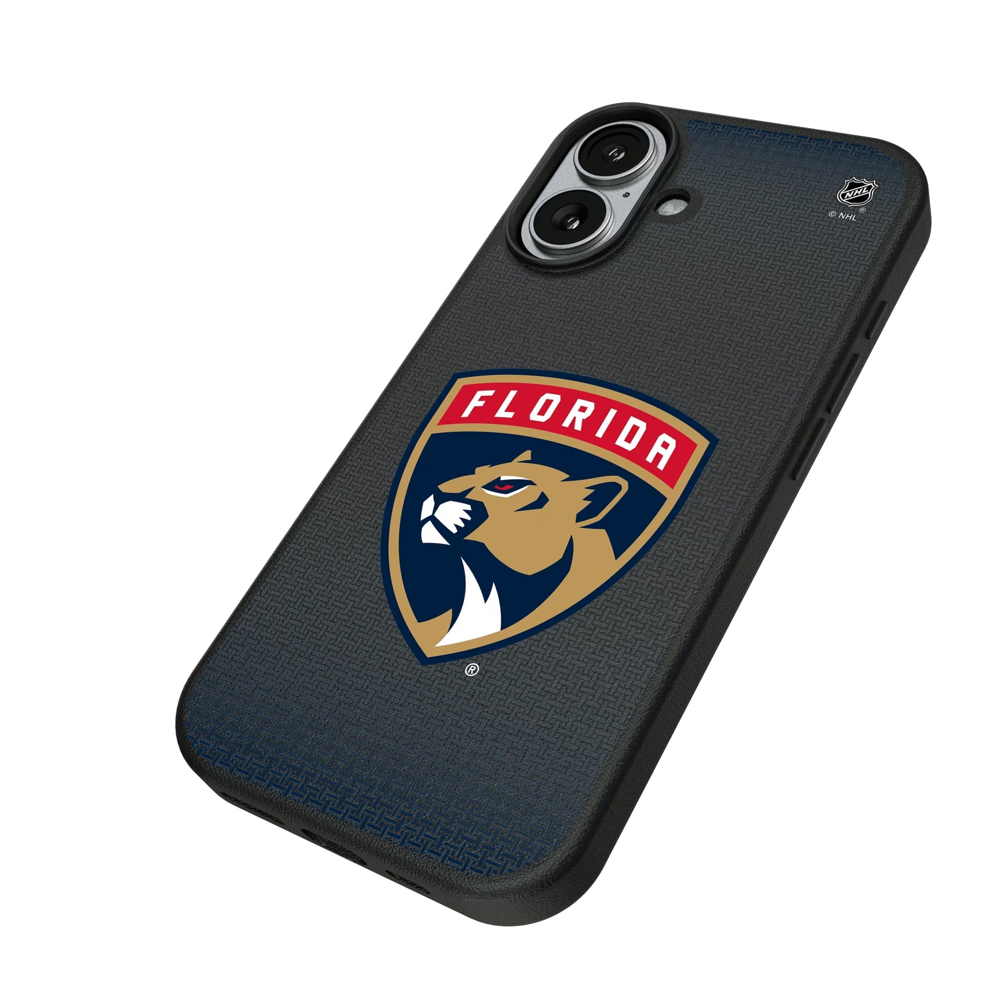 Florida Panthers Linen MagSafe Compatible Phone Case for Apple iPhone - Sports Gifts, Sports Memorabilia, Sports Collectibles, Fan Shop