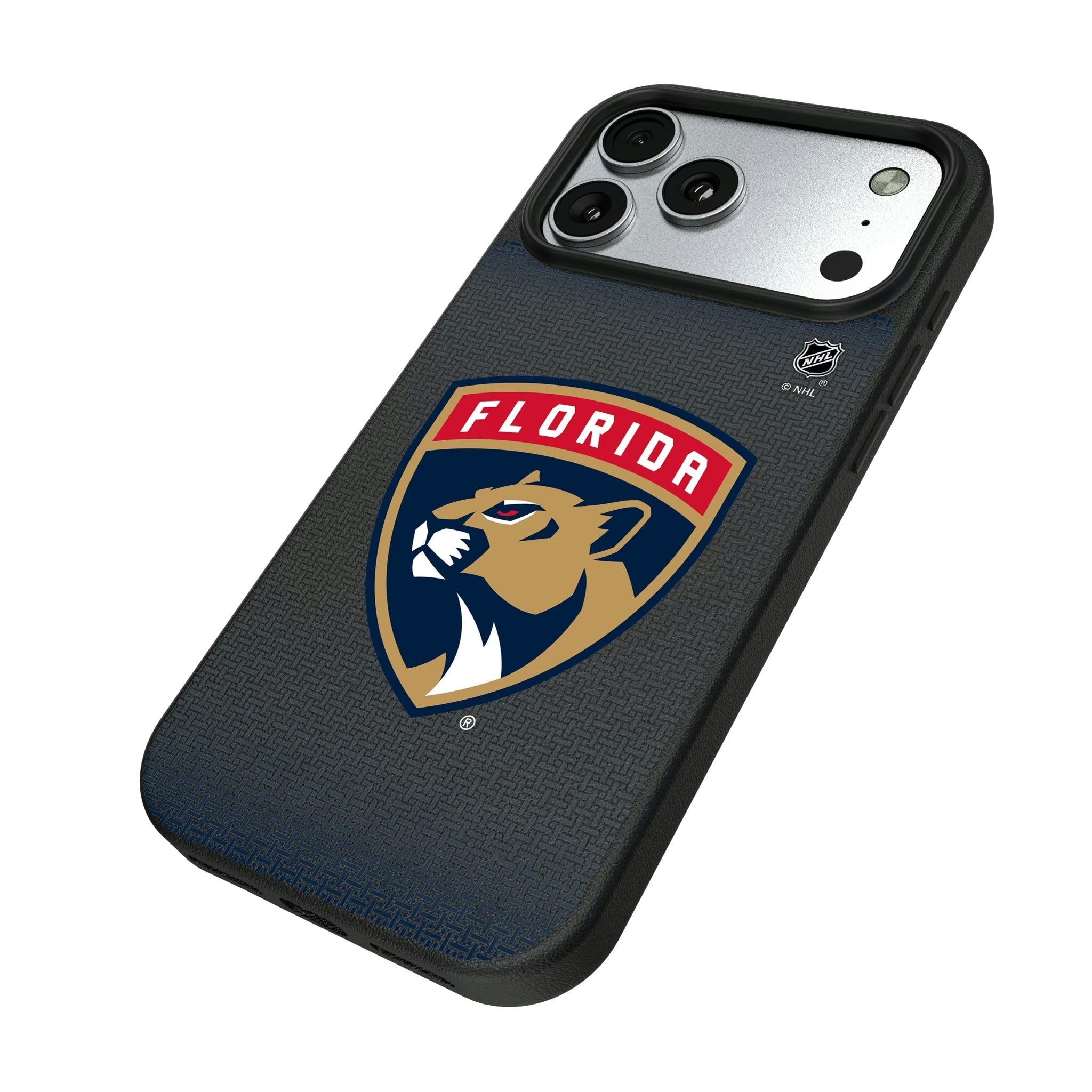 Florida Panthers Linen MagSafe Compatible Phone Case for Apple iPhone - Sports Gifts, Sports Memorabilia, Sports Collectibles, Fan Shop