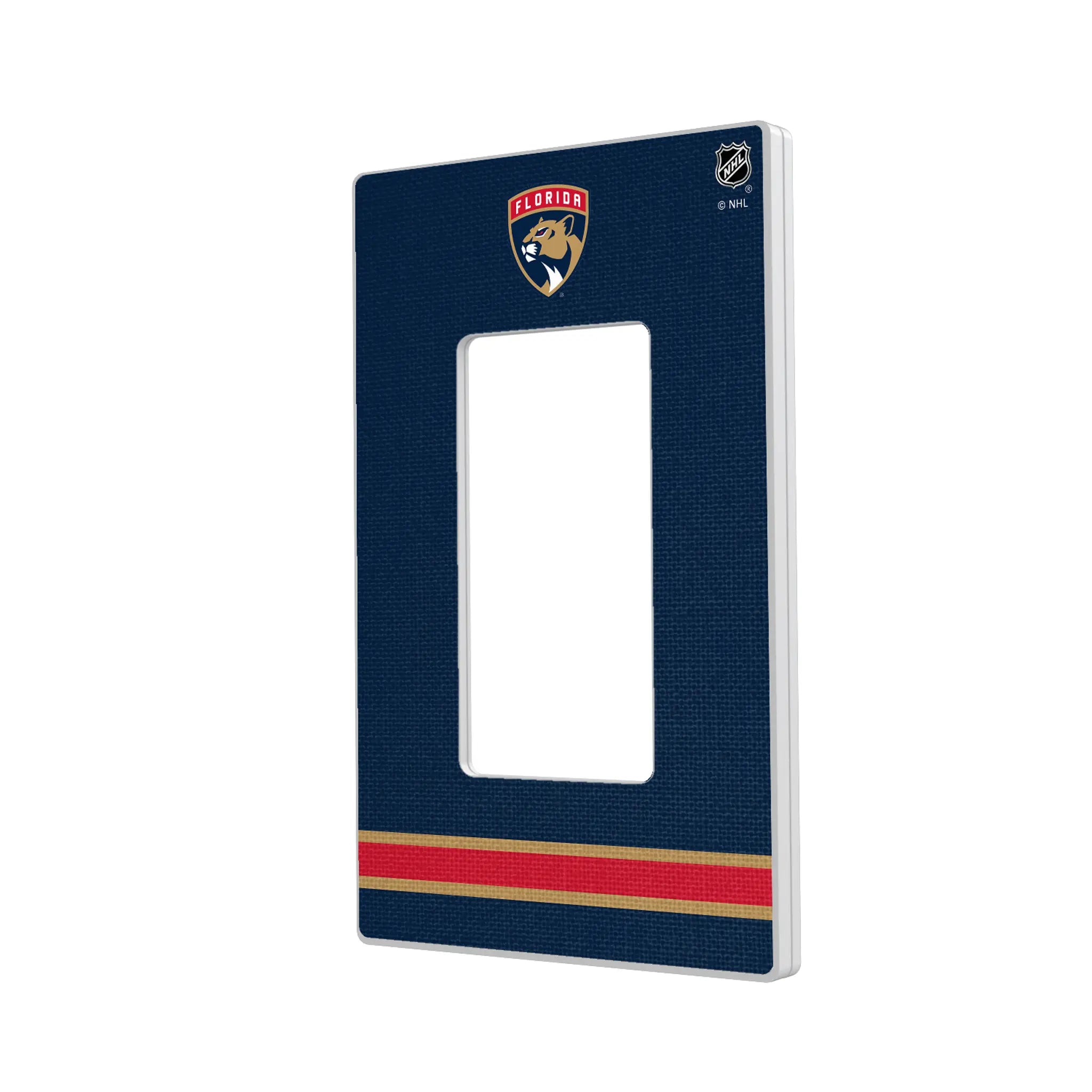 Florida Panthers Stripe Hidden-Screw Light Switch Plate