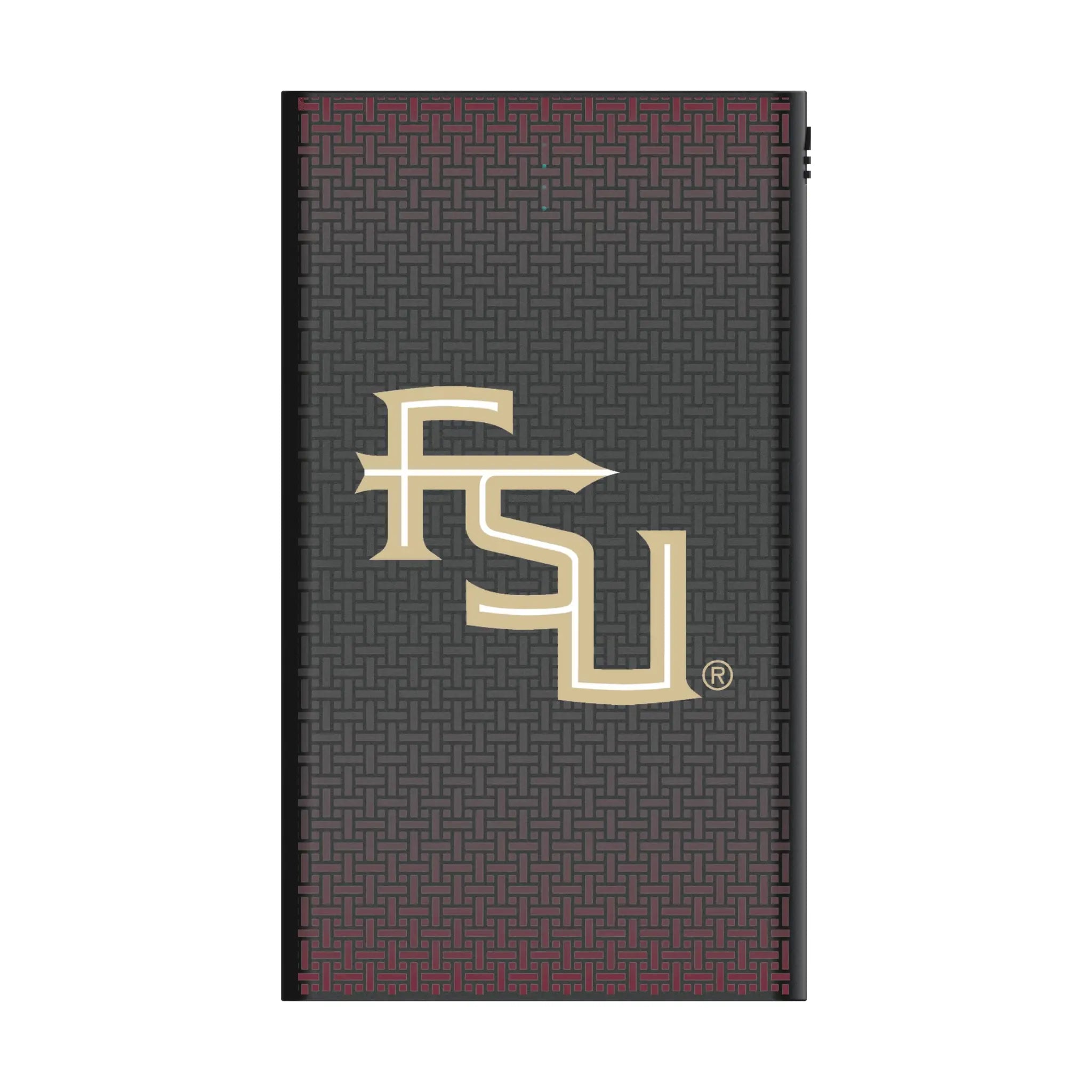 Florida State University Seminoles Athletic Wordmark Linen 5000mAh Flat Powerbank