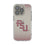 Florida State University Seminoles Athletic Wordmark Linen Clear Phone Case for Apple iPhone