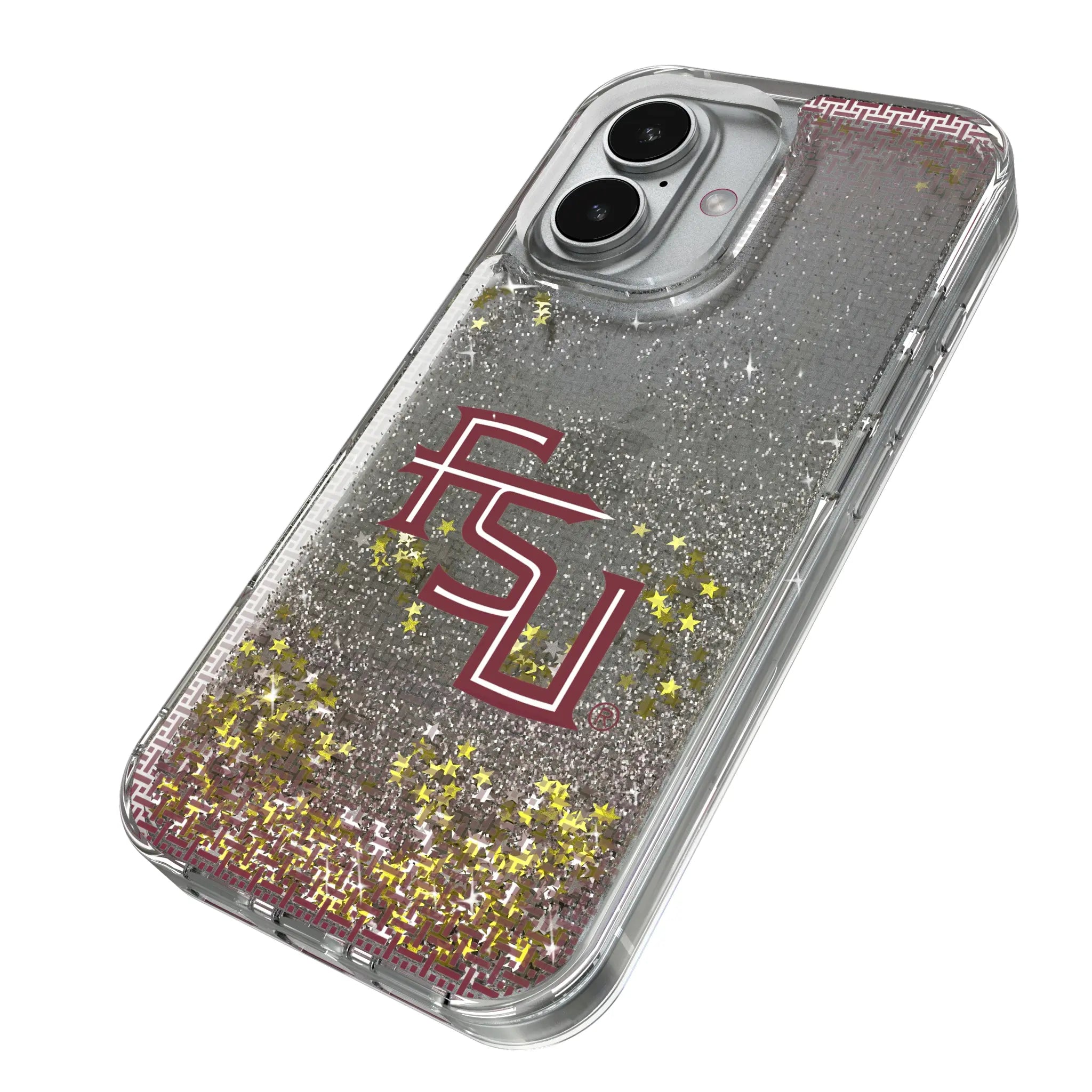 Florida State University Seminoles Athletic Wordmark Linen Glitter Phone Case