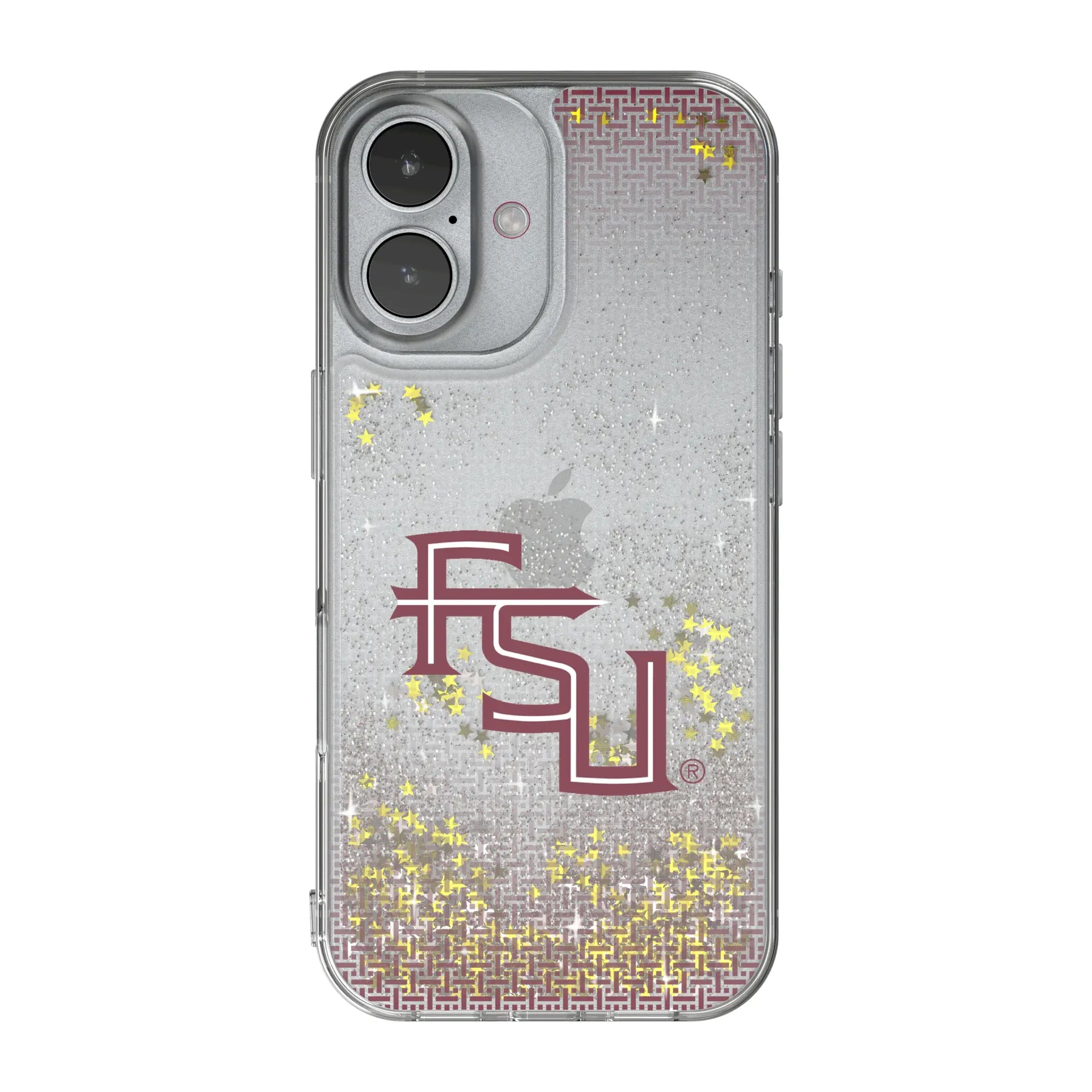 Florida State University Seminoles Athletic Wordmark Linen Glitter Phone Case