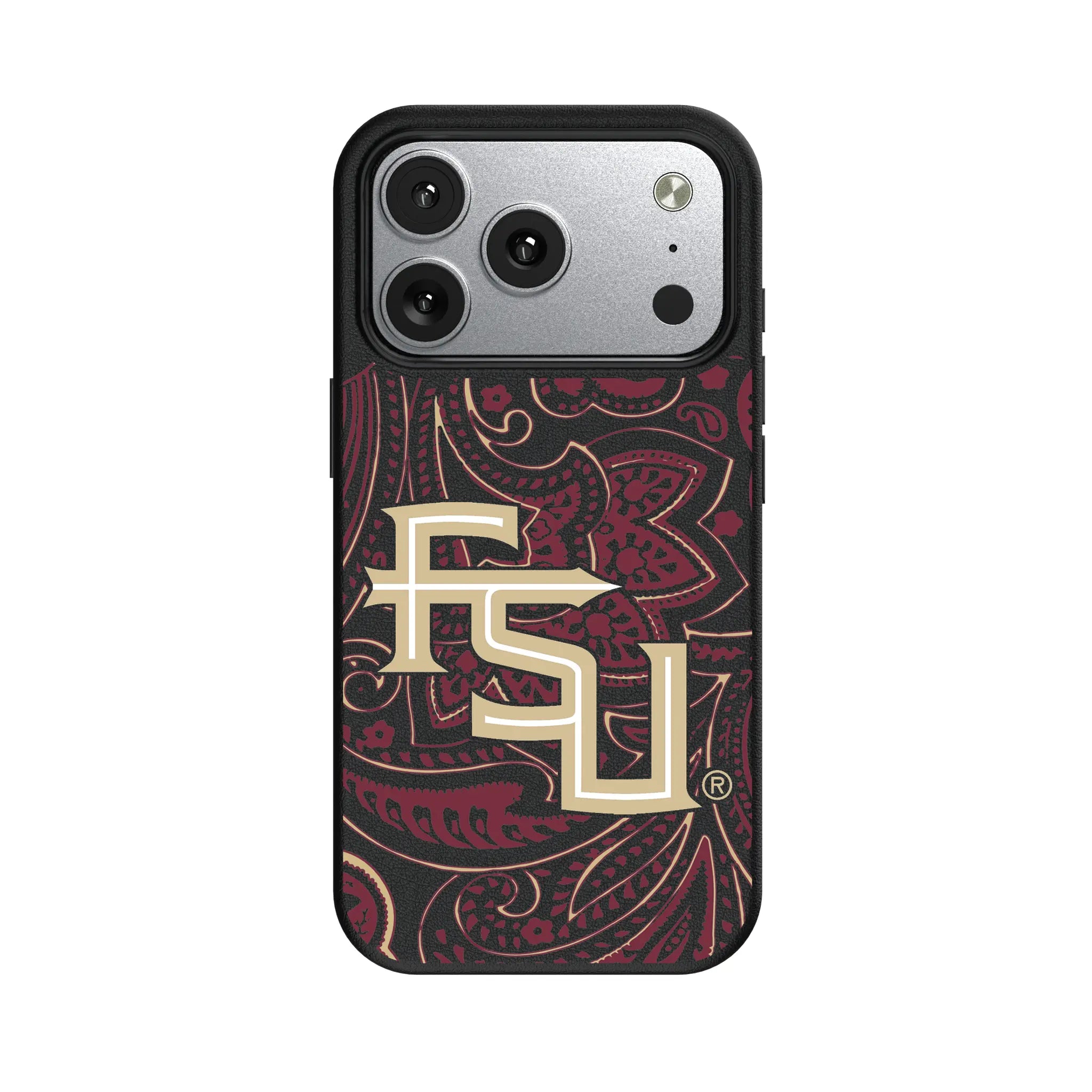 Florida State University Seminoles Athletic Wordmark Paisley MagSafe Compatible Phone Case for Apple iPhone